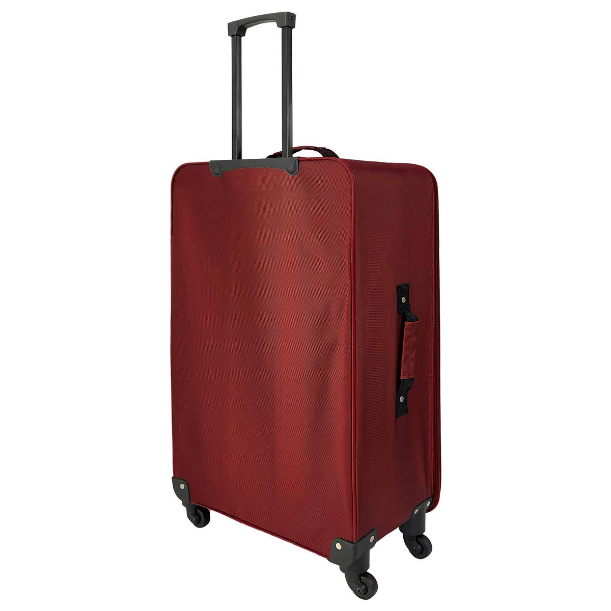 AIRPORT Valise souple polyester rouge 4 roues 75x45x26cm Rail