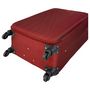 Voir la diapositive 5 : AIRPORT Valise souple polyester rouge 4 roues 75x45x26cm Rail