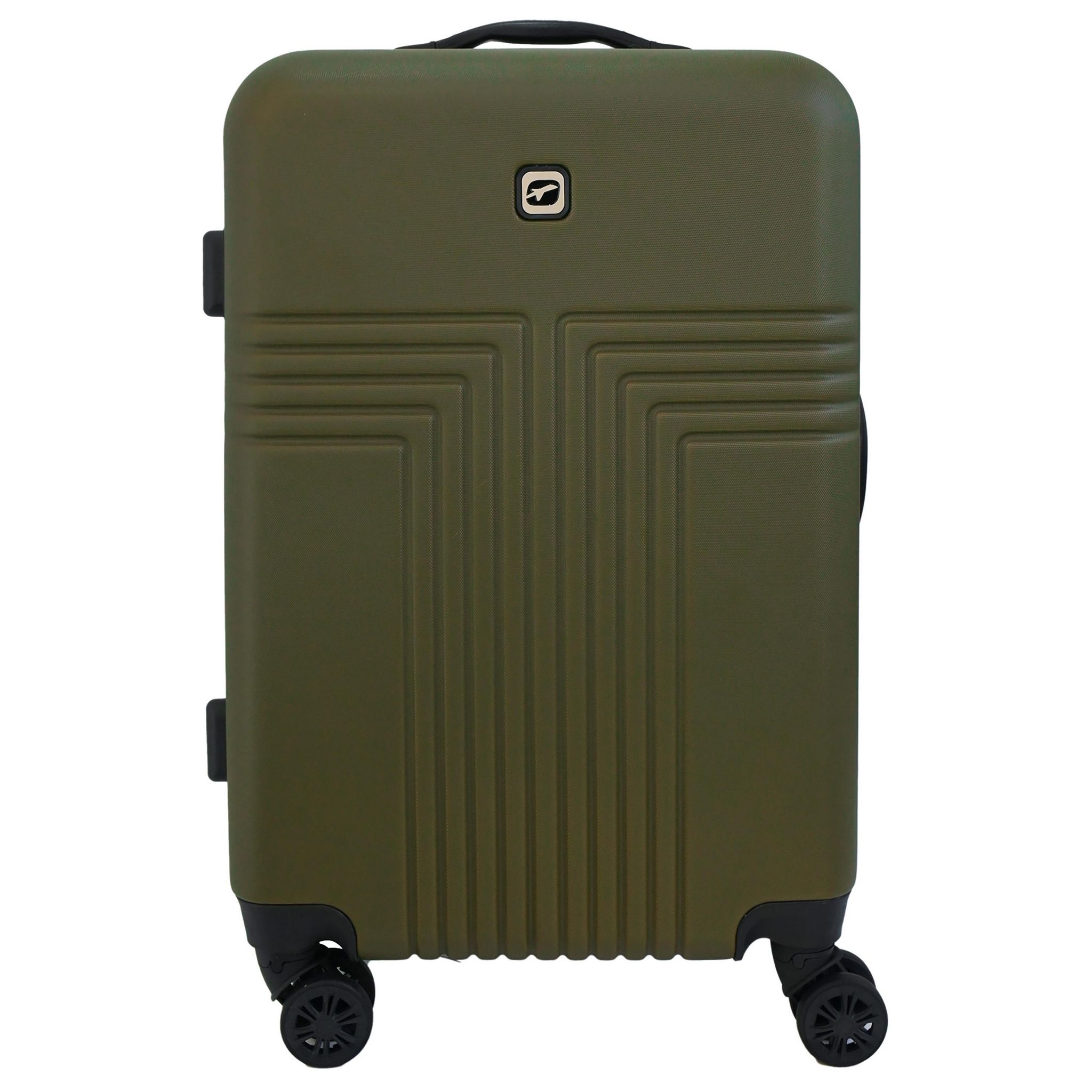 Voir la diapositive 1 : AIRPORT Valise rigide extensible  ABS kaki 8 roues 61x40x25cm Roots
