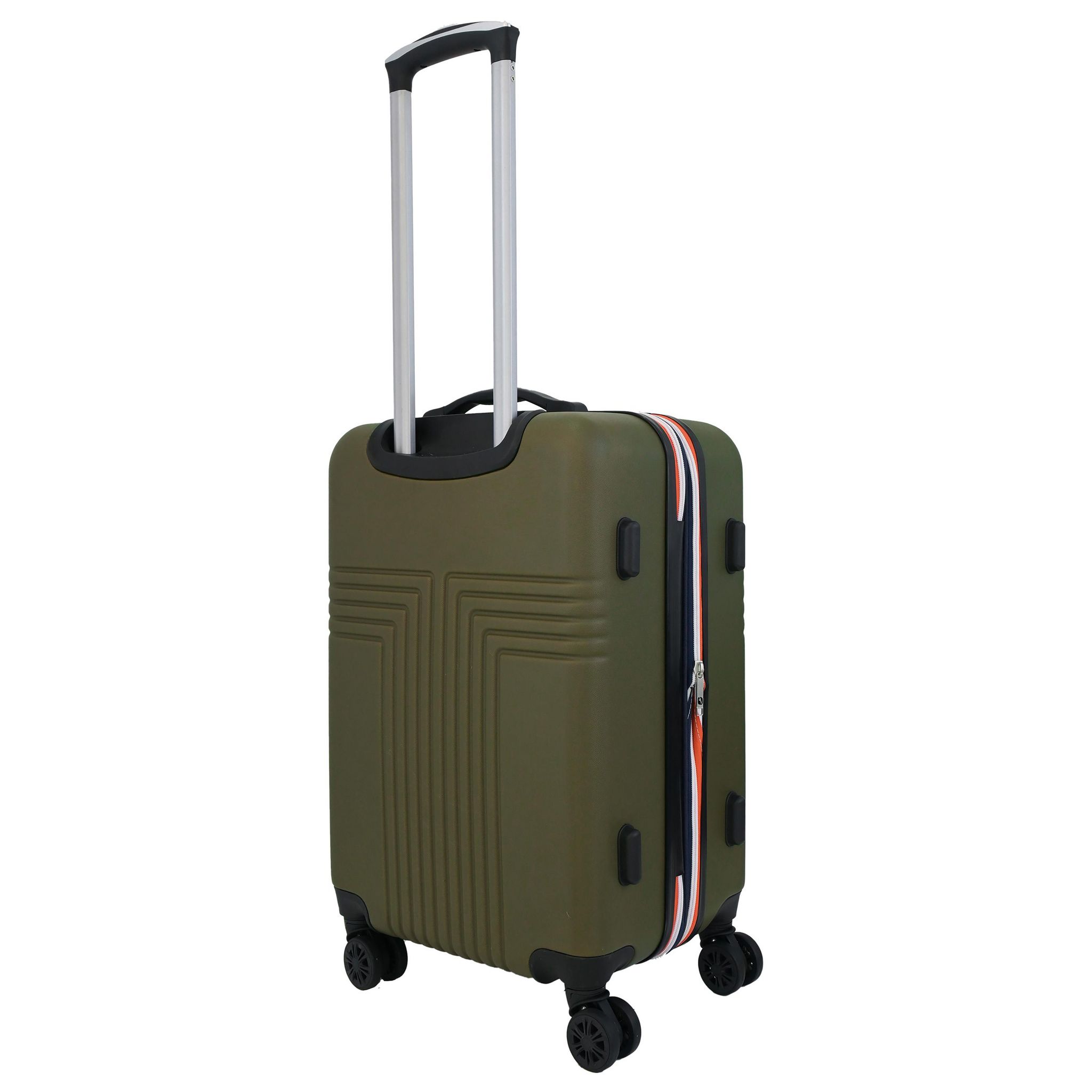 Voir la diapositive 3 : AIRPORT Valise rigide extensible  ABS kaki 8 roues 61x40x25cm Roots