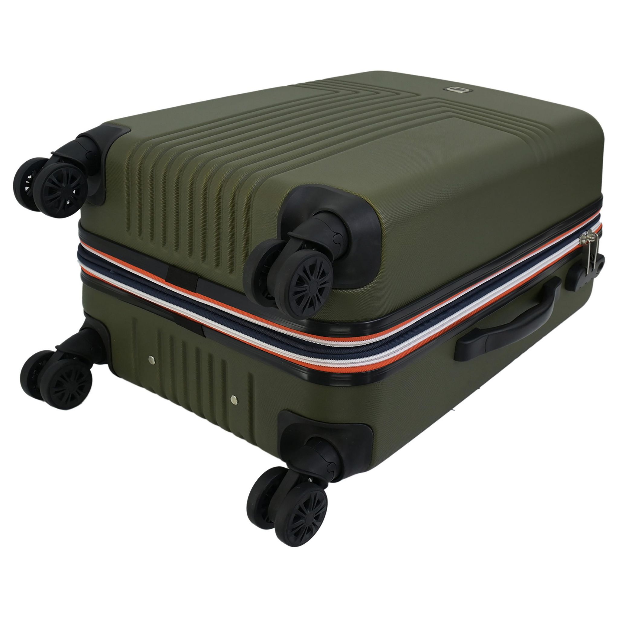 Voir la diapositive 5 : AIRPORT Valise rigide extensible  ABS kaki 8 roues 61x40x25cm Roots