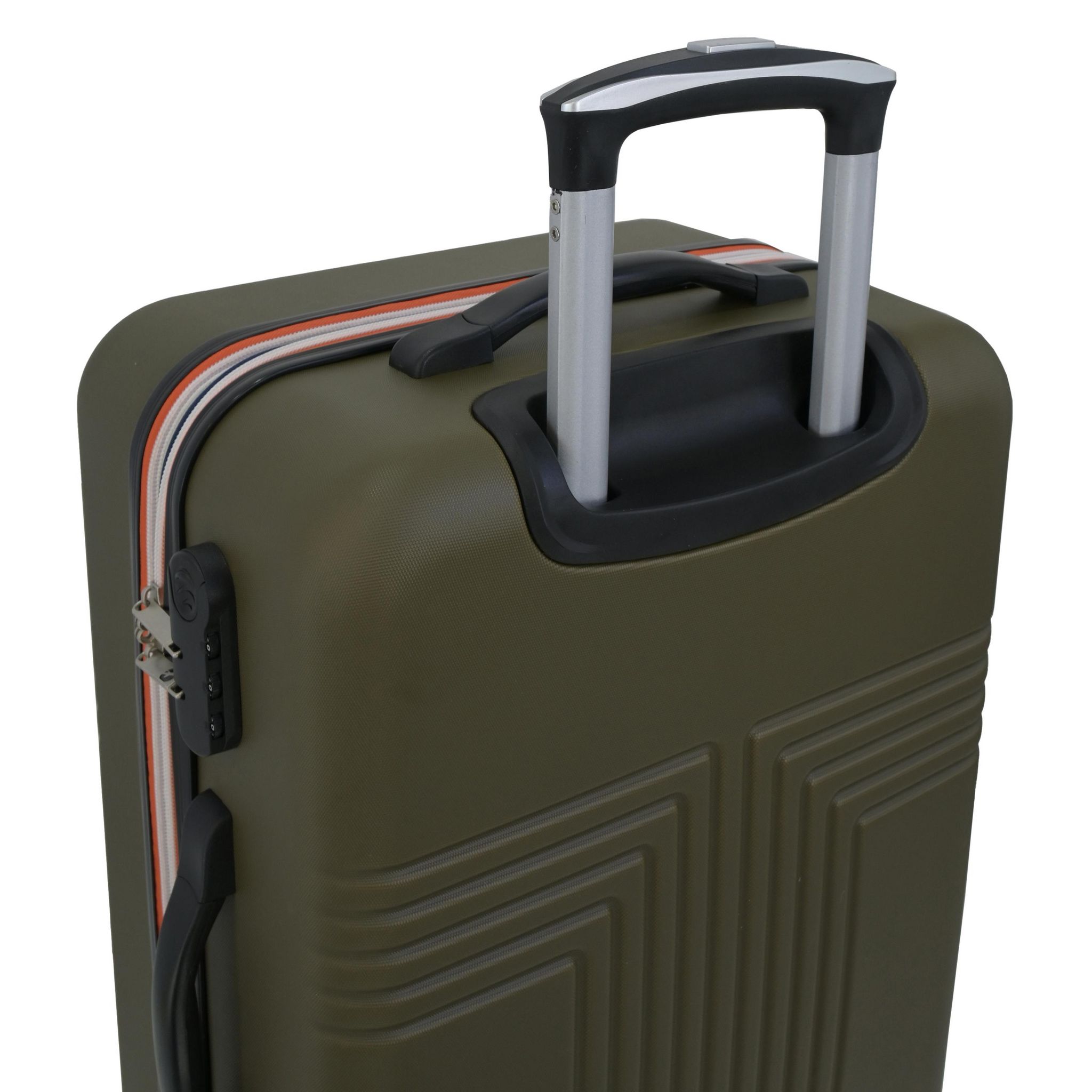 Voir la diapositive 9 : AIRPORT Valise rigide extensible  ABS kaki 8 roues 61x40x25cm Roots