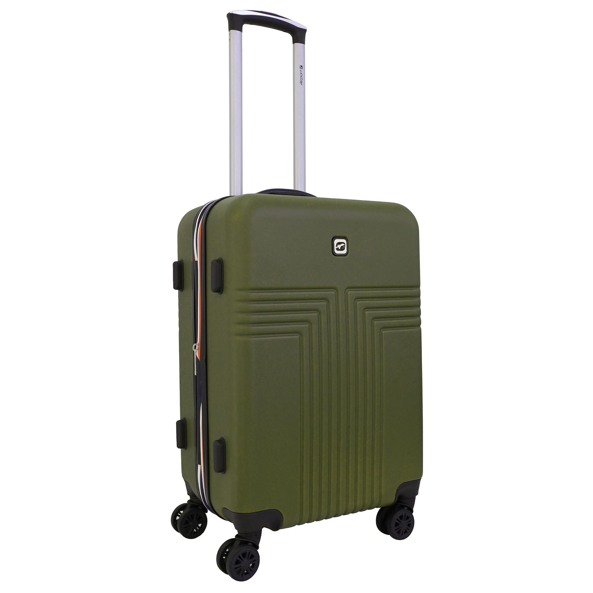 Voir la diapositive 10 : AIRPORT Valise rigide extensible  ABS kaki 8 roues 61x40x25cm Roots