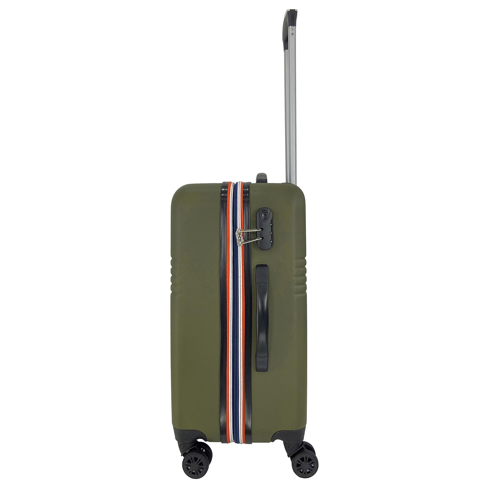 Voir la diapositive 11 : AIRPORT Valise rigide extensible  ABS kaki 8 roues 61x40x25cm Roots