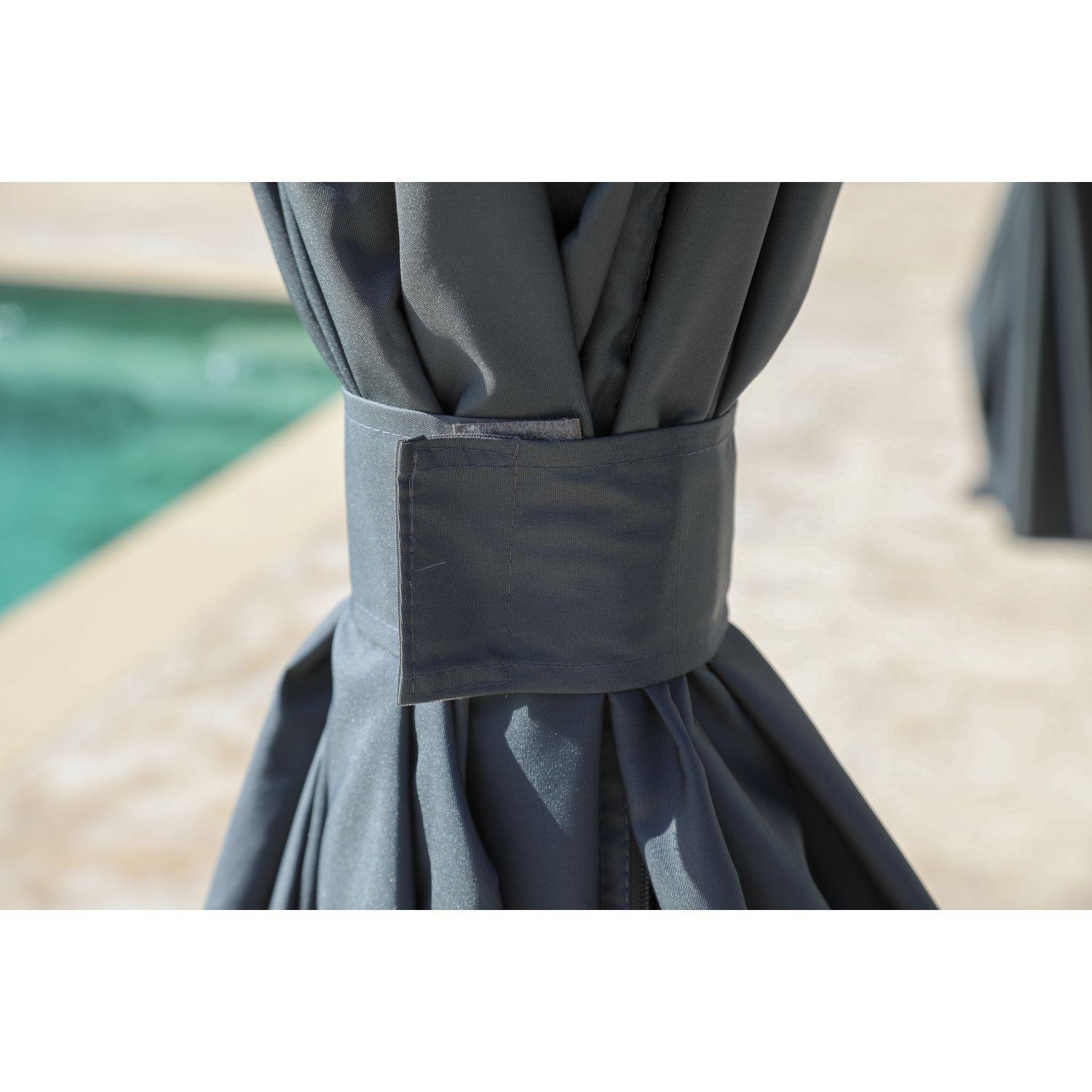 Voir la diapositive 3 : GARDENSTAR Ensemble de rideaux + moustiquaires pour pergola bioclimatique GAZEBO - Noir
