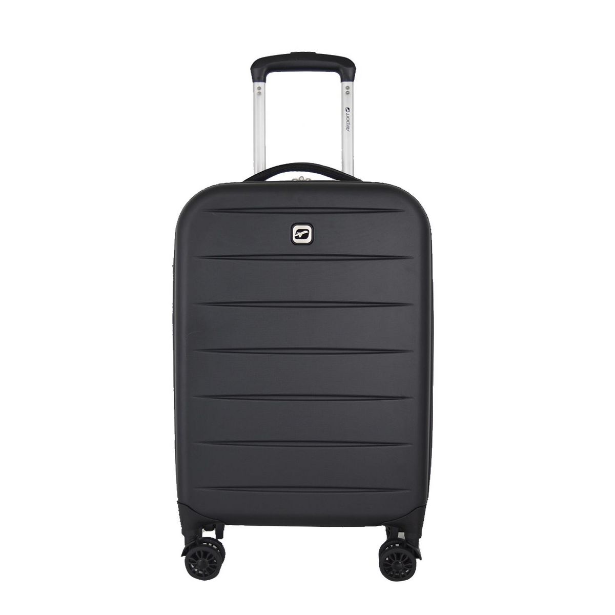 AIRPORT Valise rigide ABS noir 8 roues 51x35x9cm Pliable