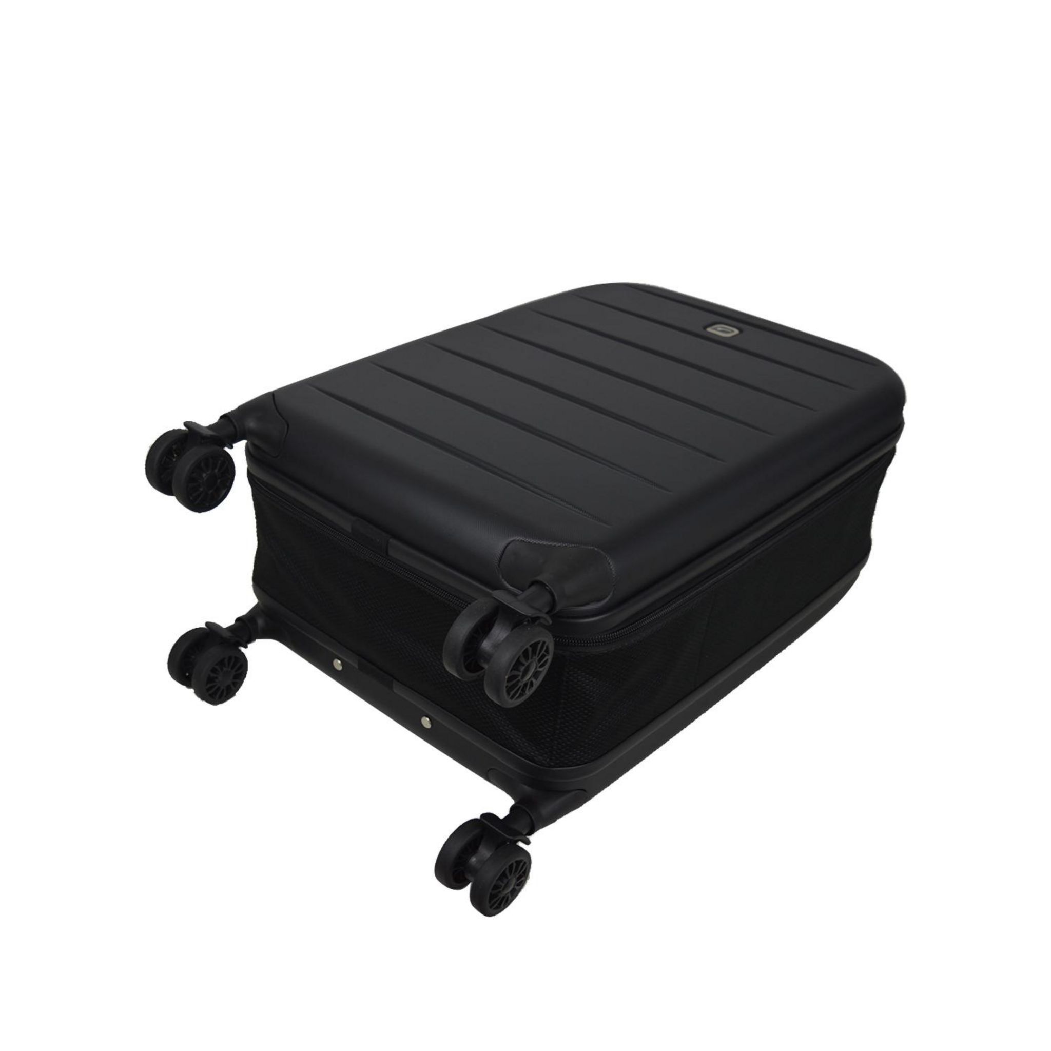 Voir la diapositive 6 : AIRPORT Valise rigide ABS noir 8 roues 51x35x9cm Pliable