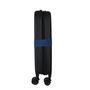 Voir la diapositive 8 : AIRPORT Valise rigide ABS noir 8 roues 51x35x9cm Pliable
