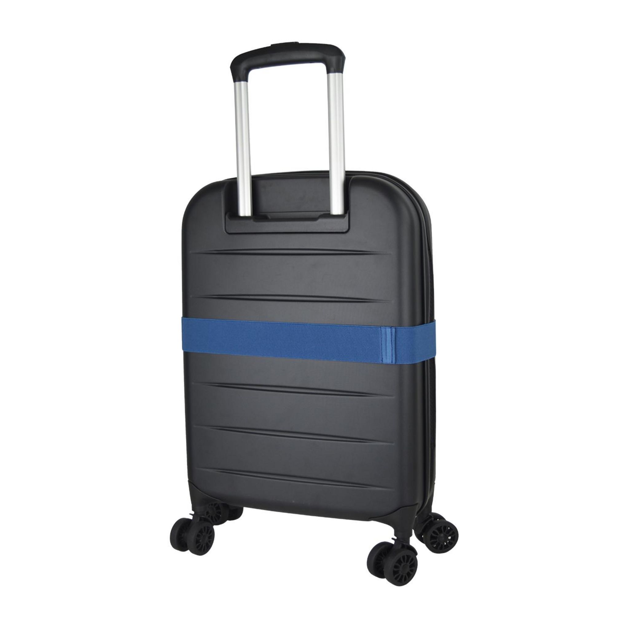 Voir la diapositive 10 : AIRPORT Valise rigide ABS noir 8 roues 51x35x9cm Pliable