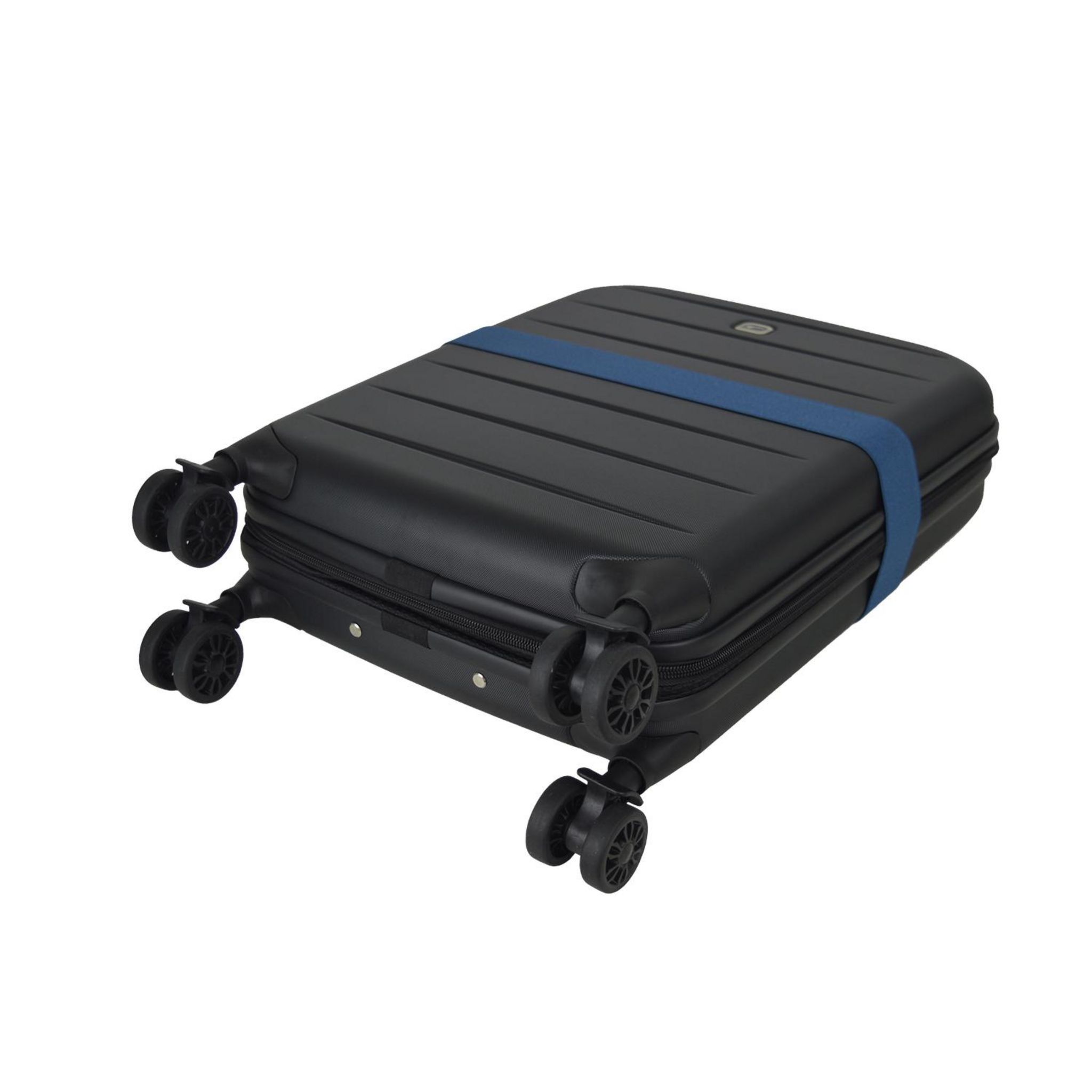 Voir la diapositive 11 : AIRPORT Valise rigide ABS noir 8 roues 51x35x9cm Pliable