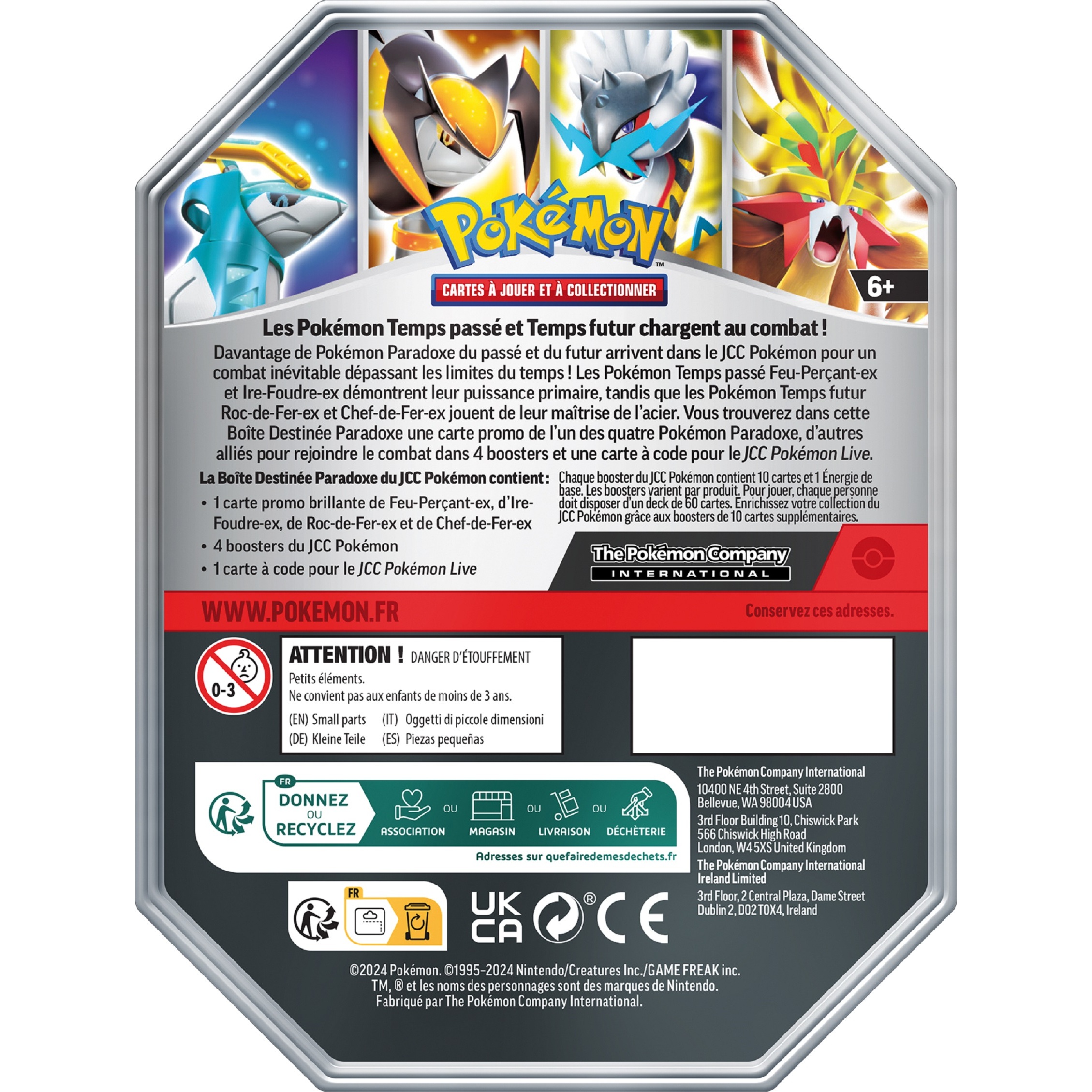Voir la diapositive 2 : POKEMON Cartes Pokémon Pokébox Feu-Perçant