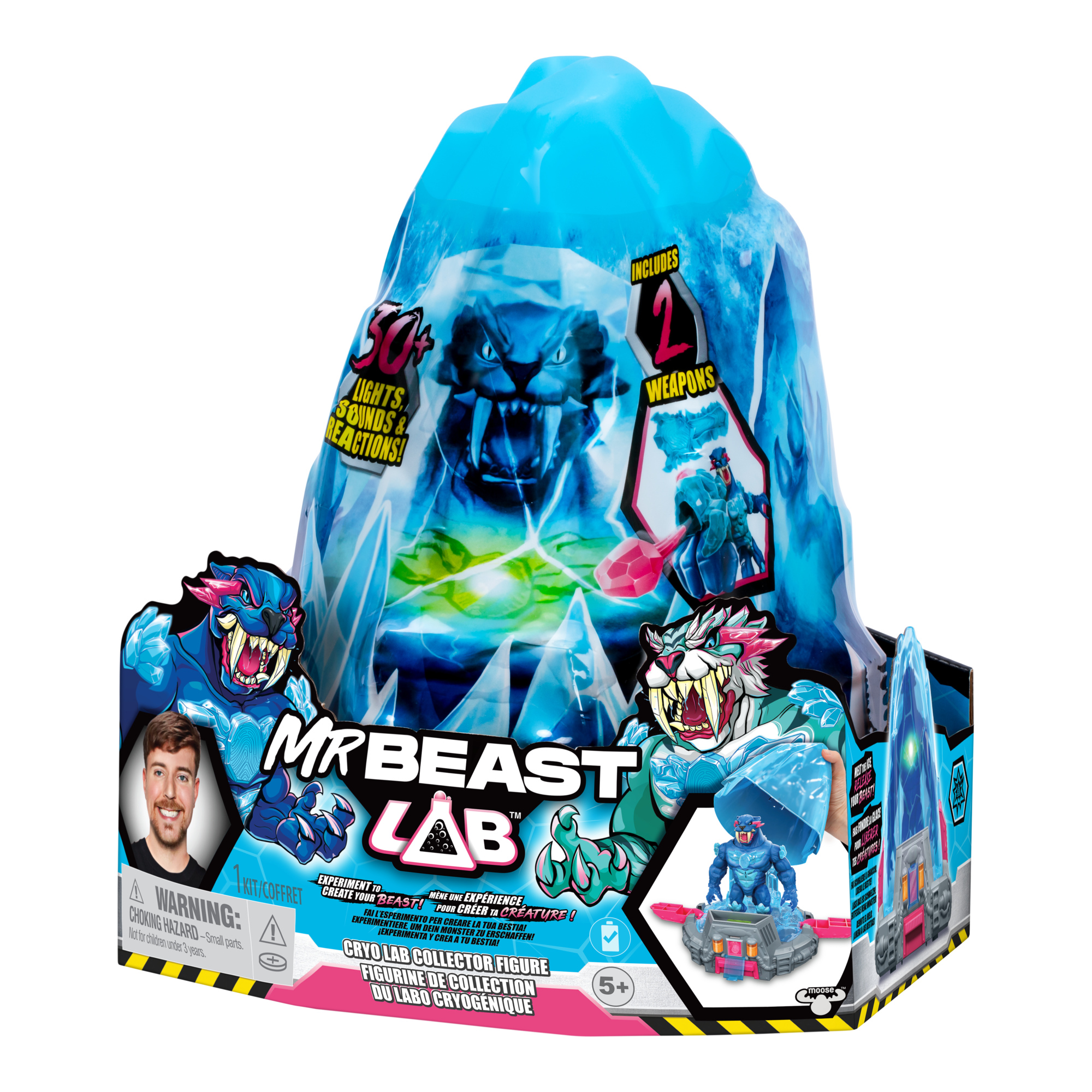 Voir la diapositive 3 : MOOSE Malette figurine Mr Beast Lab - Tigre Cryo