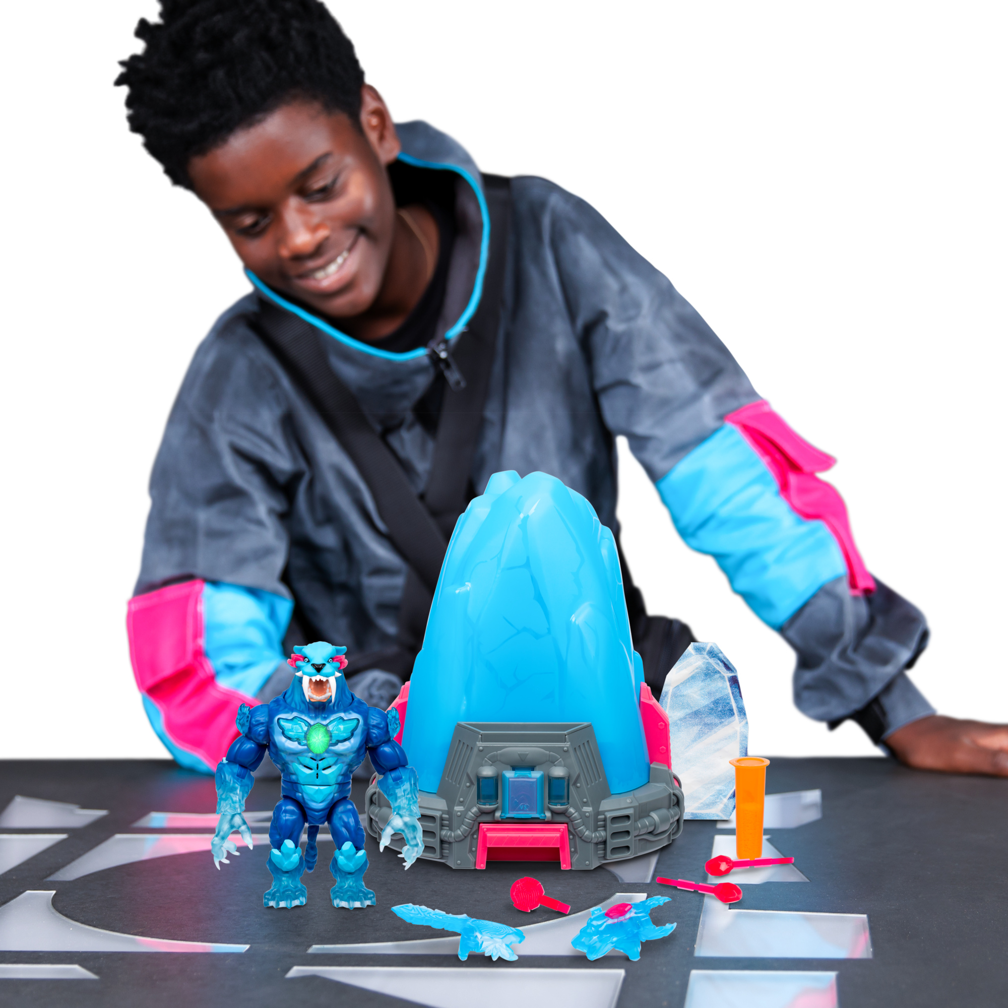 Voir la diapositive 7 : MOOSE Malette figurine Mr Beast Lab - Tigre Cryo