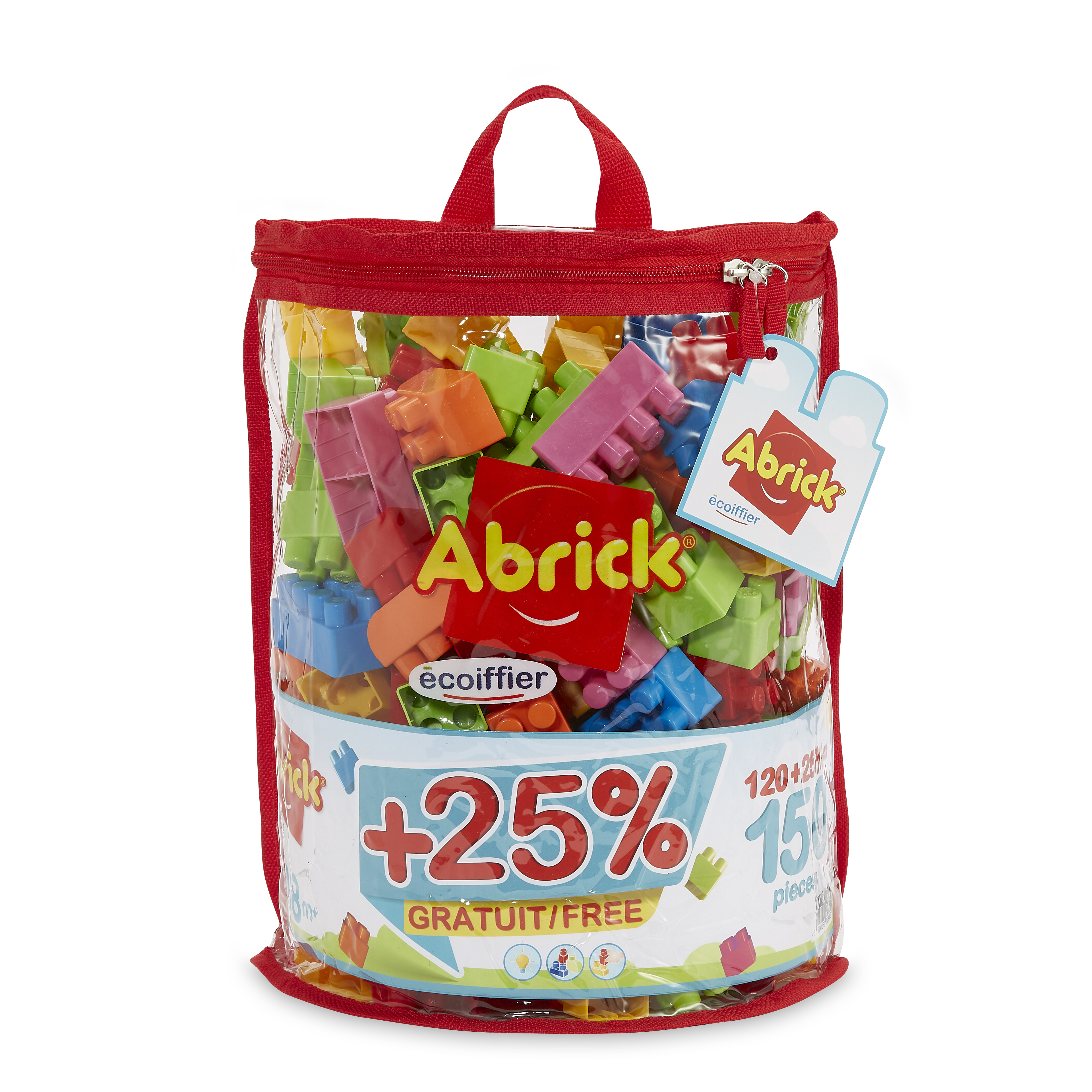Voir la diapositive 2 : ECOIFFIER Sac 150 pièces Abrick PROMO