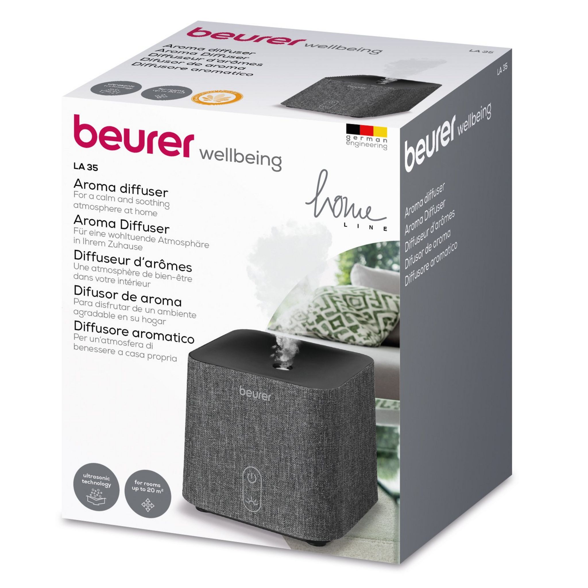 Voir la diapositive 3 : BEURER Diffuseur d'arôme LA 35 - Gris