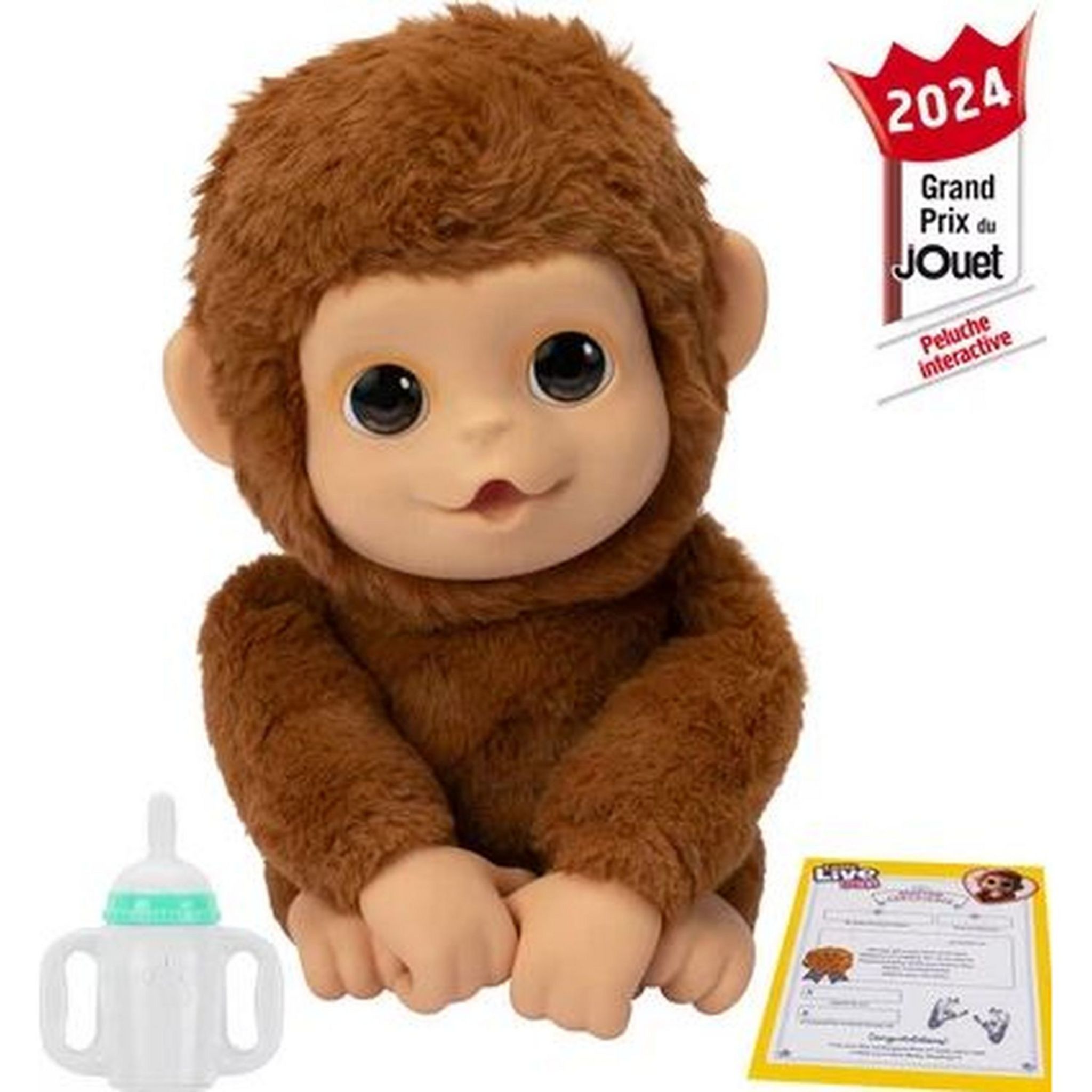 Voir la diapositive 3 : MOOSE Peluche Mon bébé singe Little Live Pets
