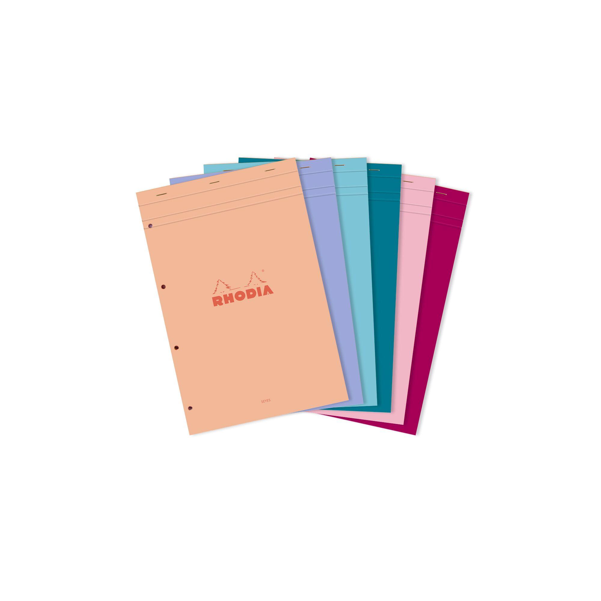 RHODIA Bloc note Agrafé 21x31,8 cm - 160 pages - Grands carreaux