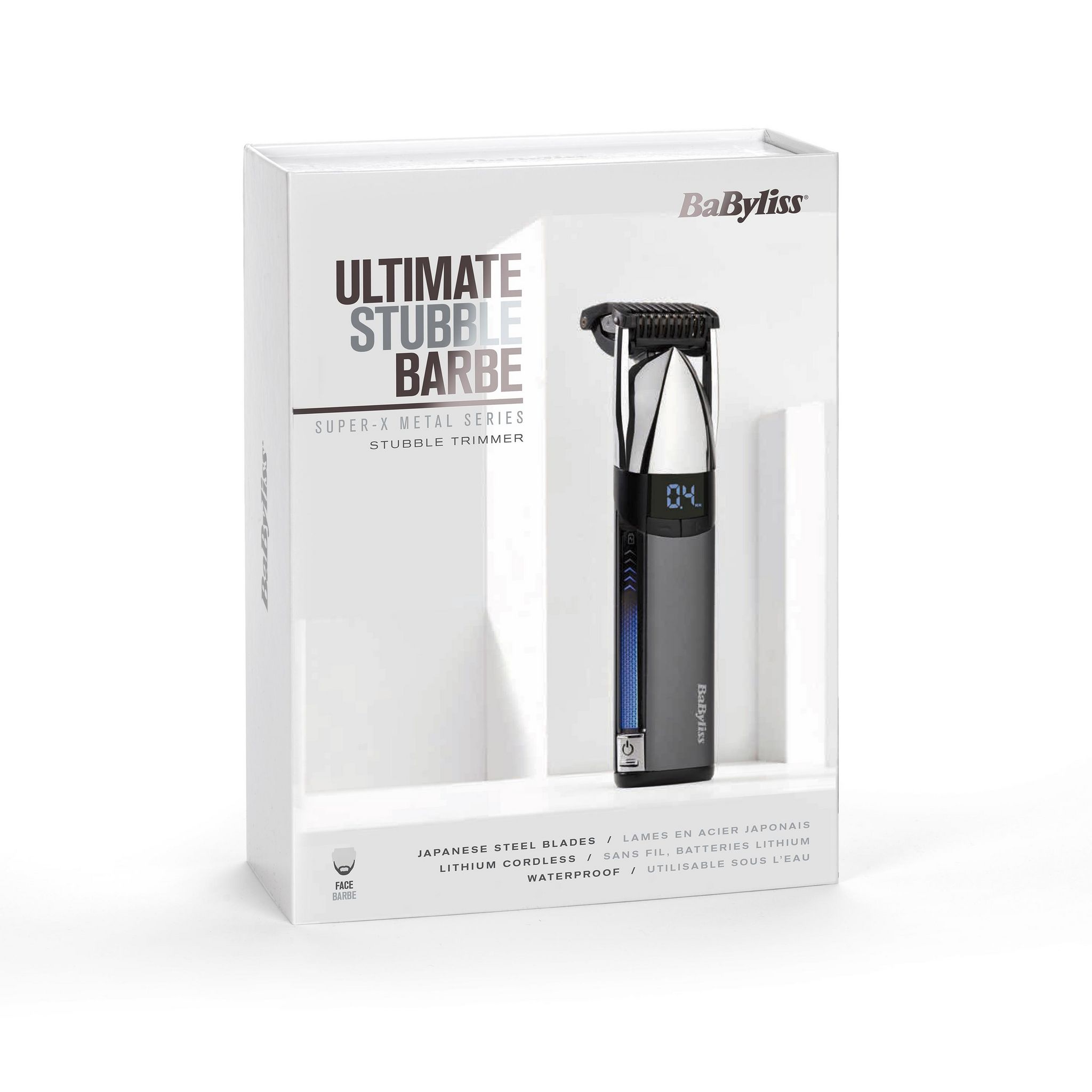 Voir la diapositive 2 : BABYLISS Tondeuse barbe S996E - Gris