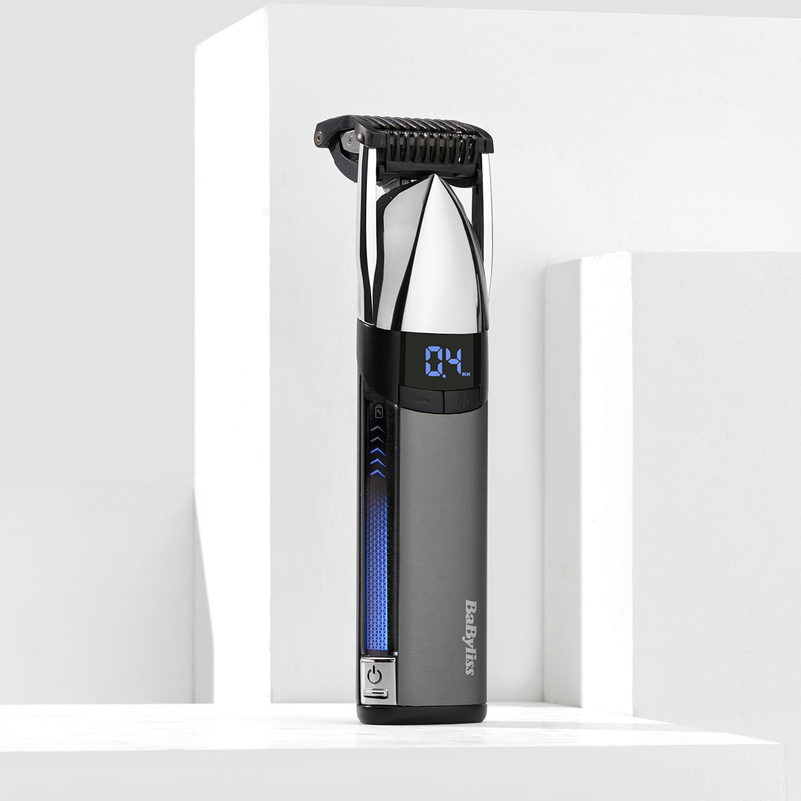 Voir la diapositive 14 : BABYLISS Tondeuse barbe S996E - Gris