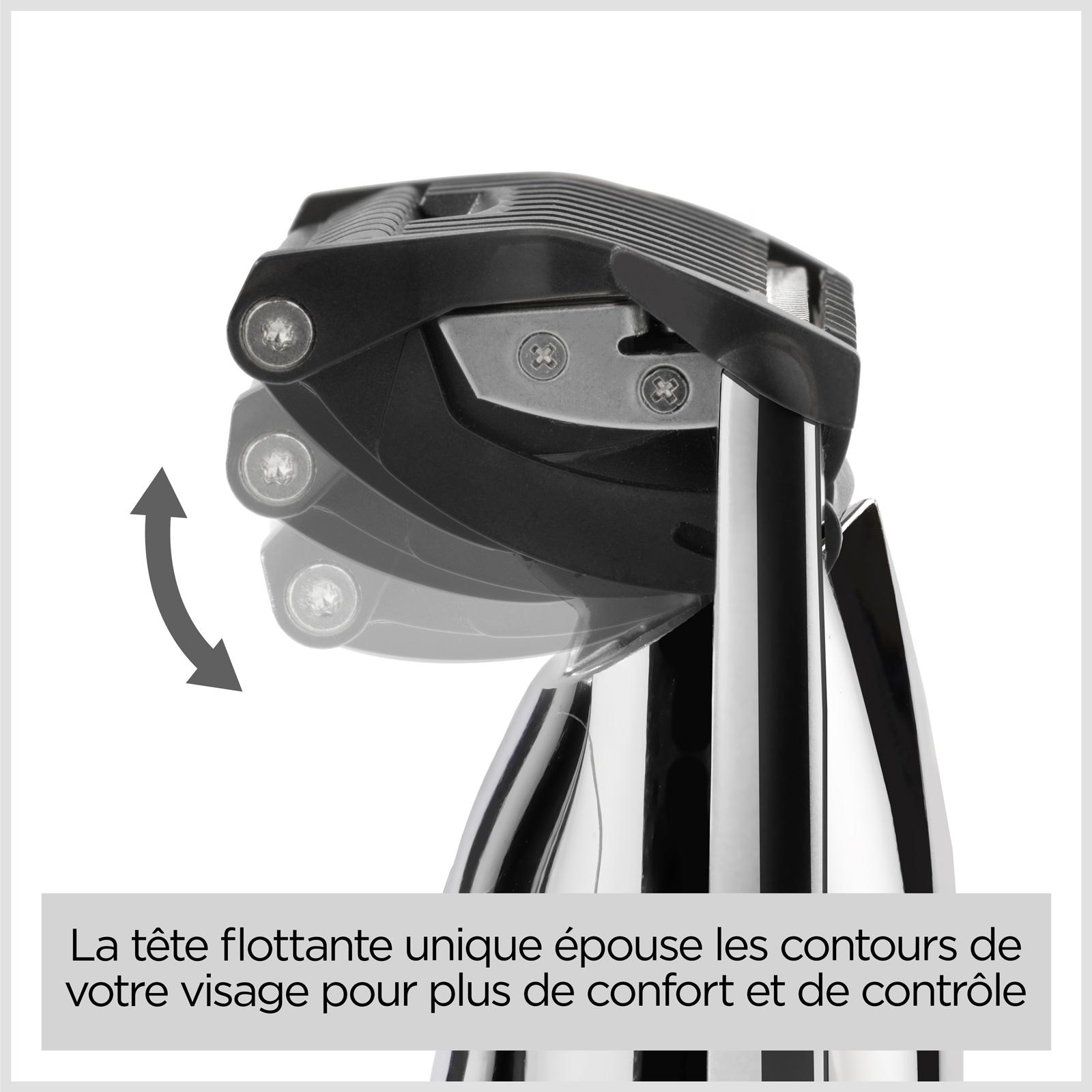 Voir la diapositive 3 : BABYLISS Tondeuse barbe S996E - Gris