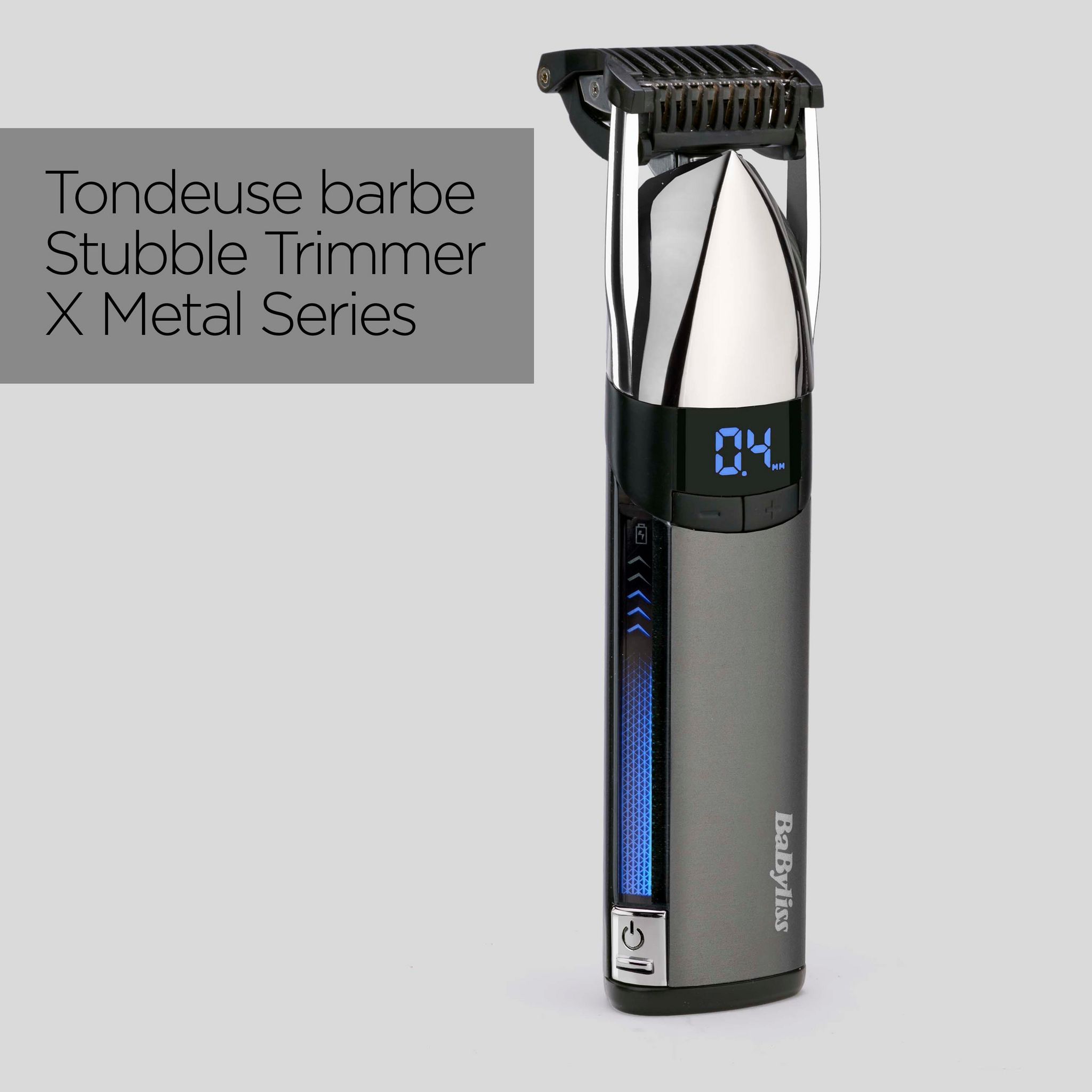 Voir la diapositive 9 : BABYLISS Tondeuse barbe S996E - Gris