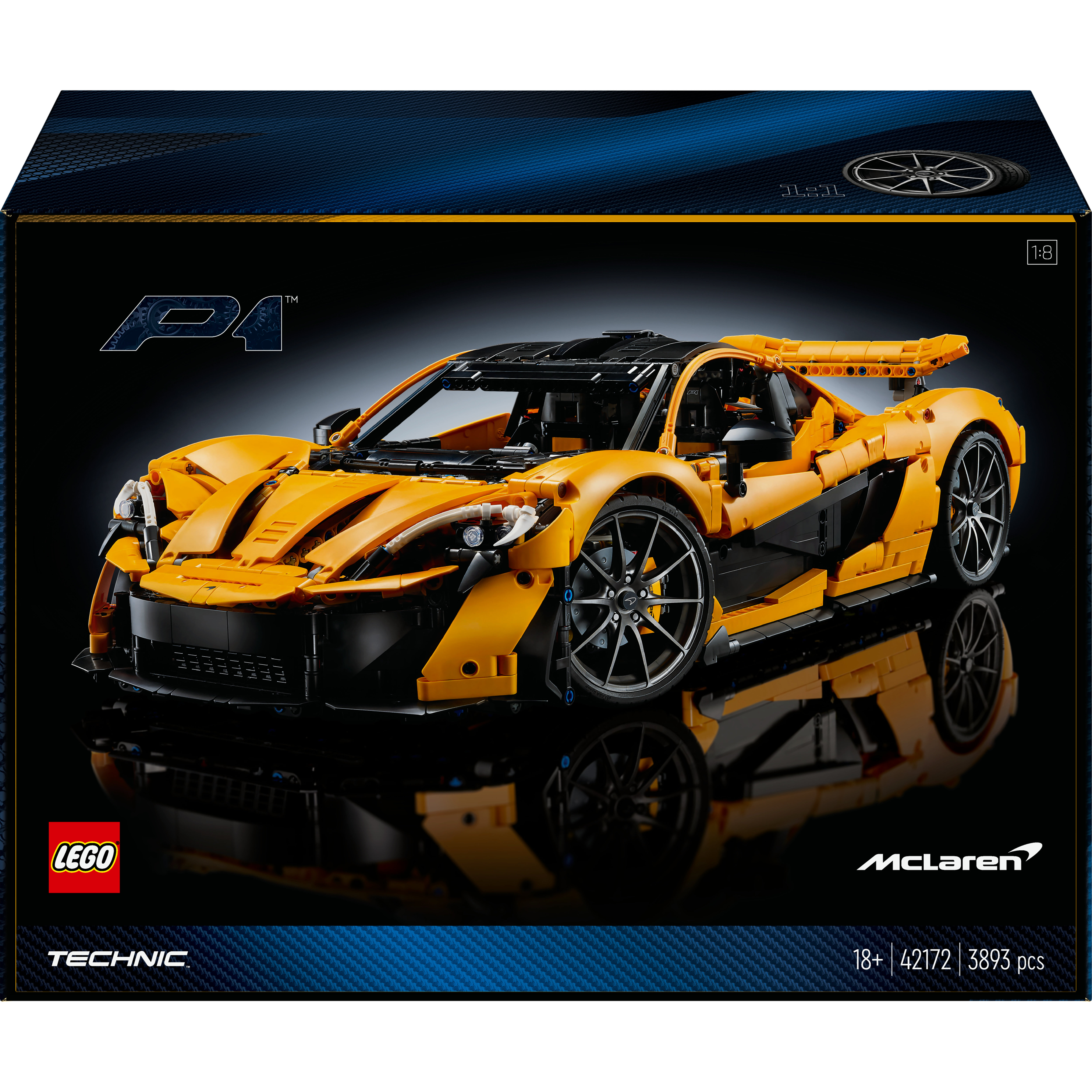 Voir la diapositive 8 : LEGO LEGO Technic 42172 McLaren P1 - Kit Maquette Hypercar pour Adultes Passionnés de Voitures