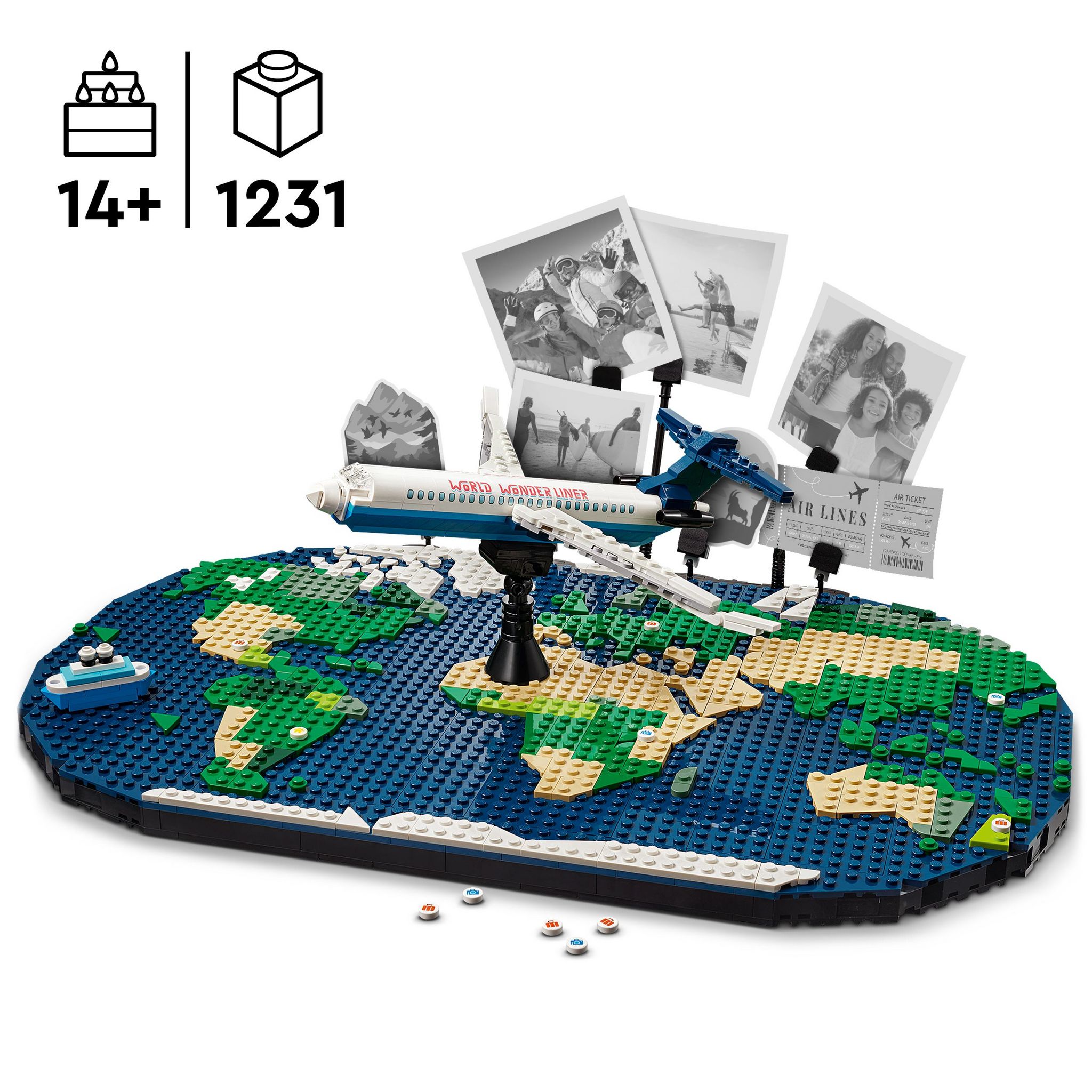 Voir la diapositive 3 : LEGO Travel Moments 4188 - Souvenirs Voyages Familles