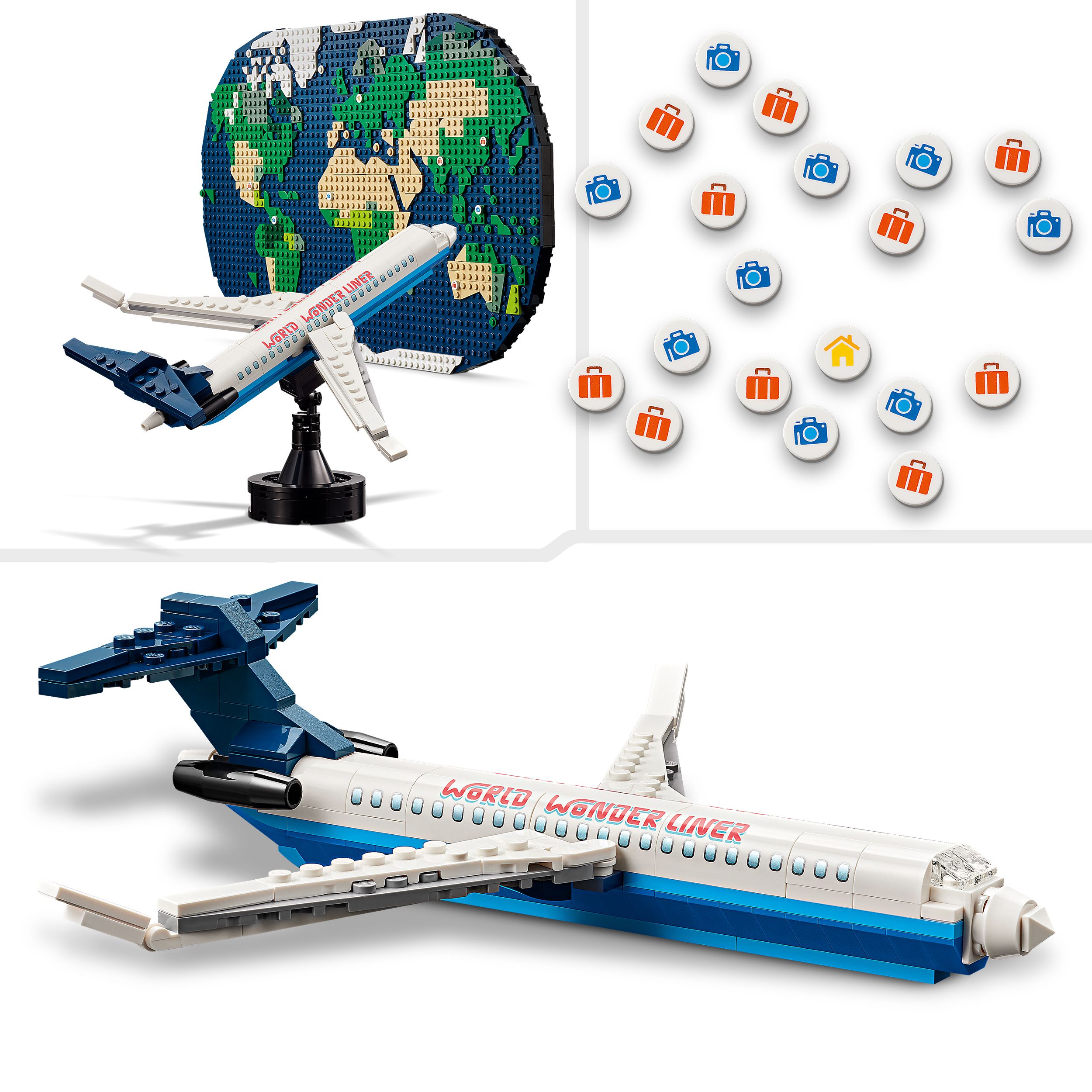 Voir la diapositive 4 : LEGO Travel Moments 4188 - Souvenirs Voyages Familles