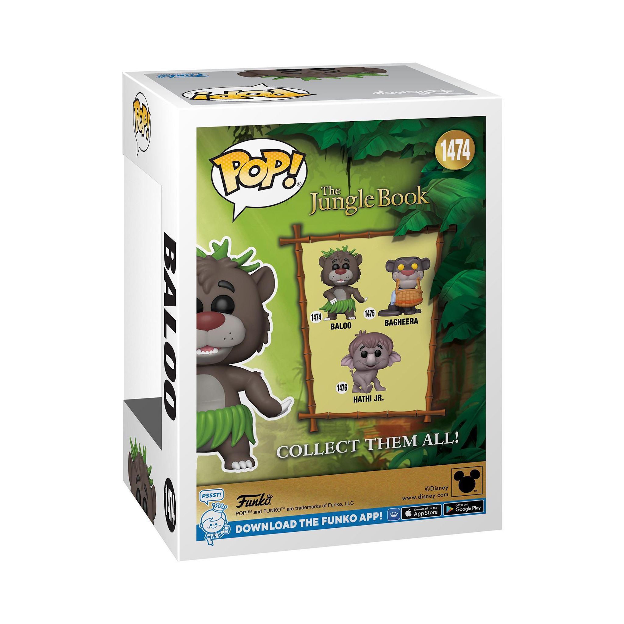 Voir la diapositive 3 : FUNKO Figurine Pop The Jungle Book Baloo Disney