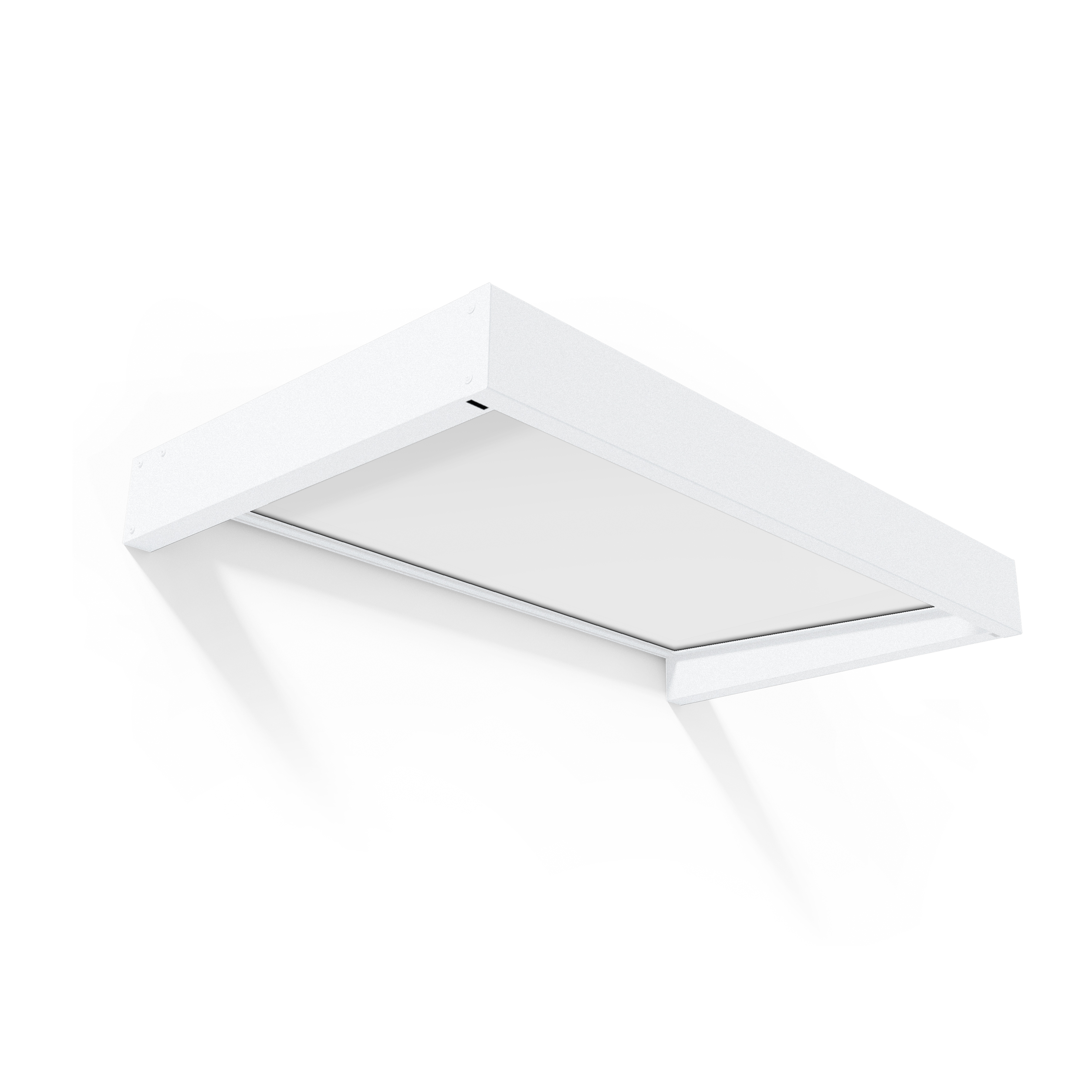 Voir la diapositive 2 : PALRAM Marquise 95 x 160 cm Blanc - SOPHIA 1600