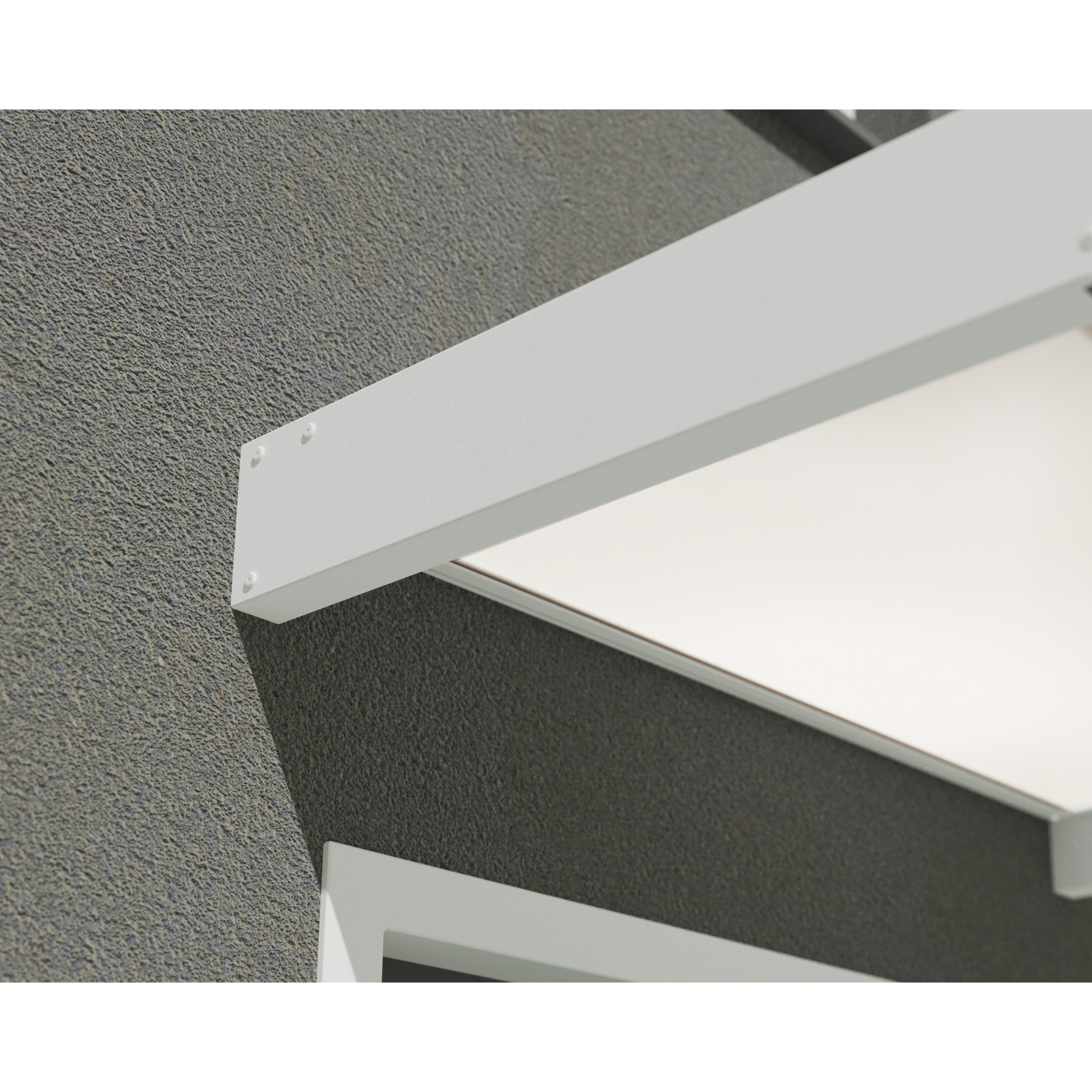 Voir la diapositive 7 : PALRAM Marquise 95 x 160 cm Blanc - SOPHIA 1600