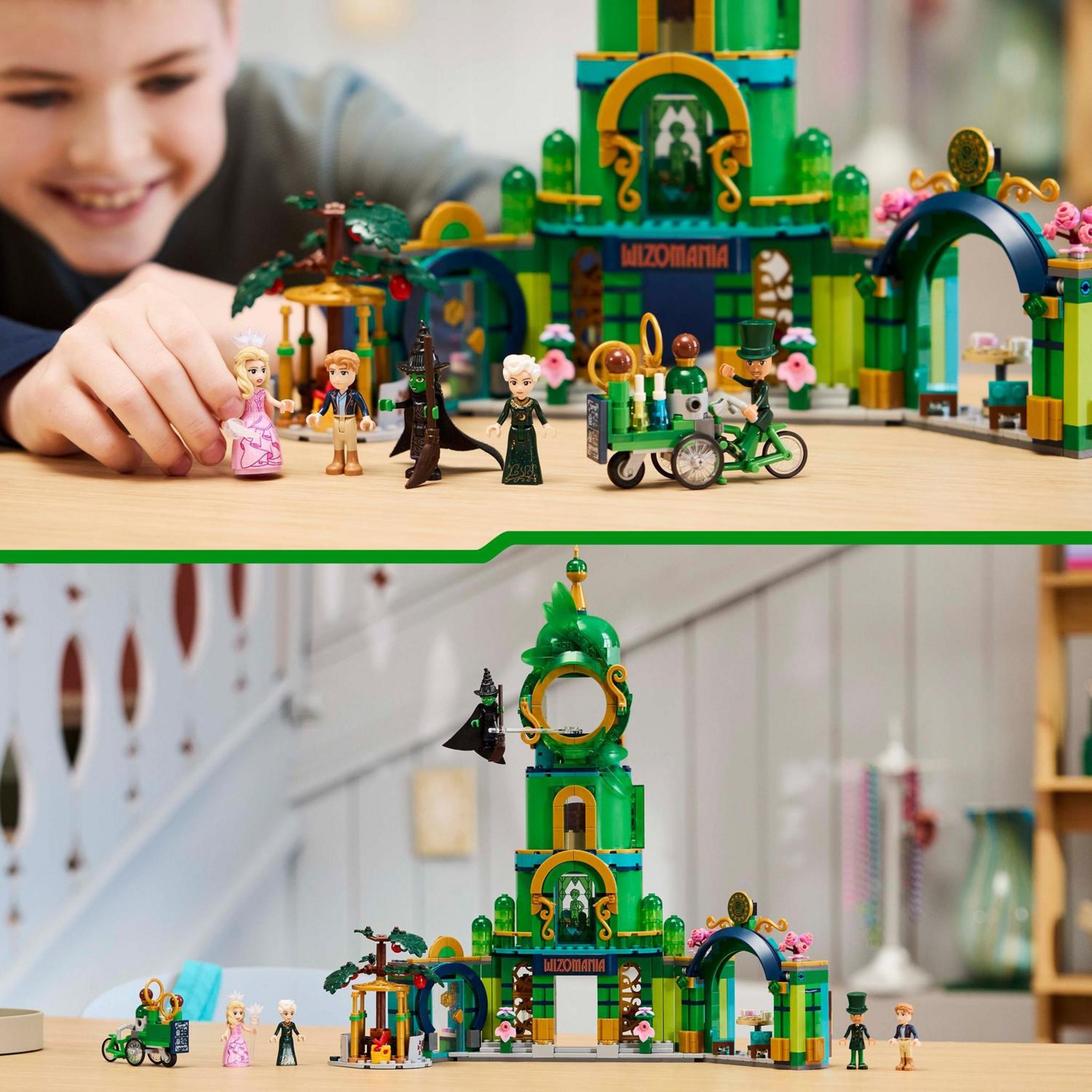Voir la diapositive 6 : LEGO Wicked 75684 - Bienvenu dans la cité d'Émeraude