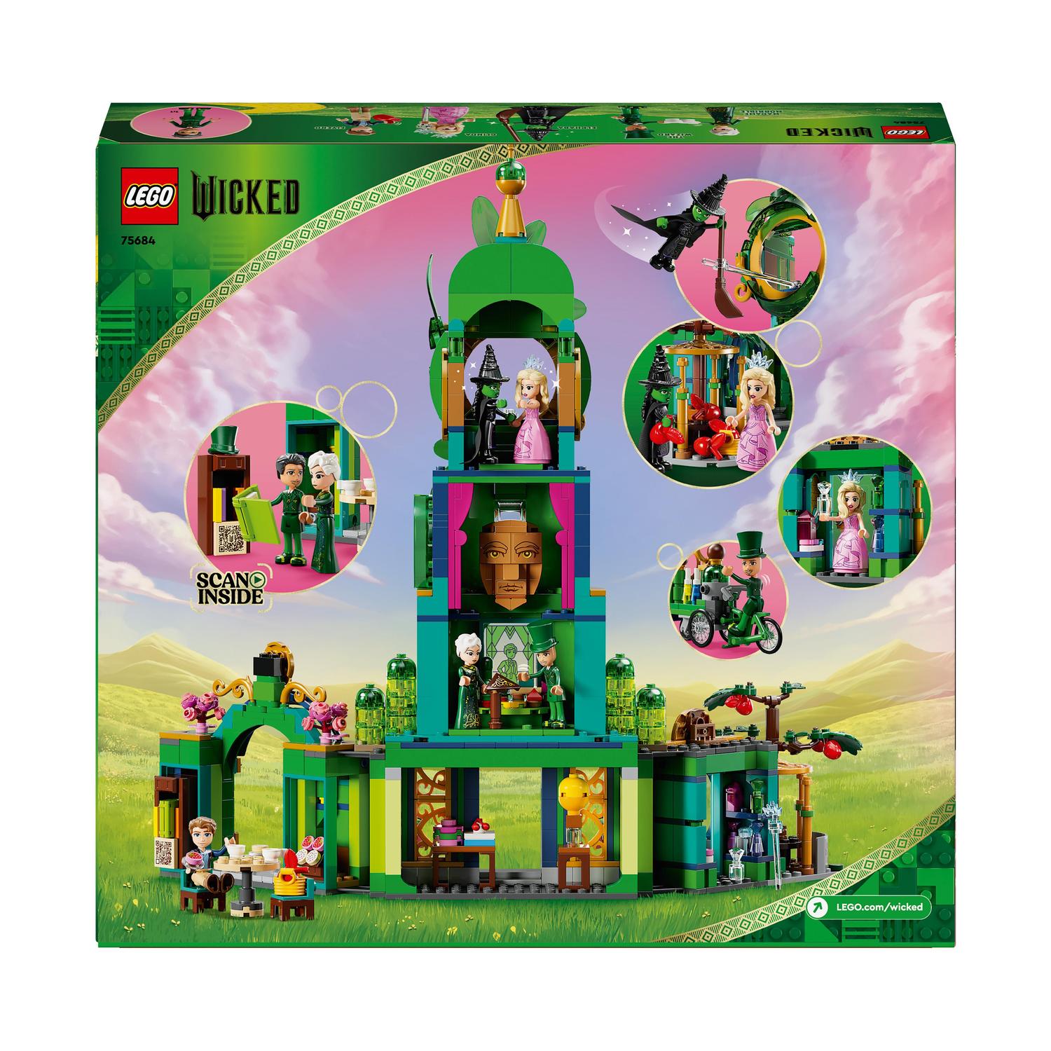 Voir la diapositive 8 : LEGO LEGO® Wicked 75684 Bienvenue à Emerald City - Jouet à Collectionner avec Glinda et Elphaba