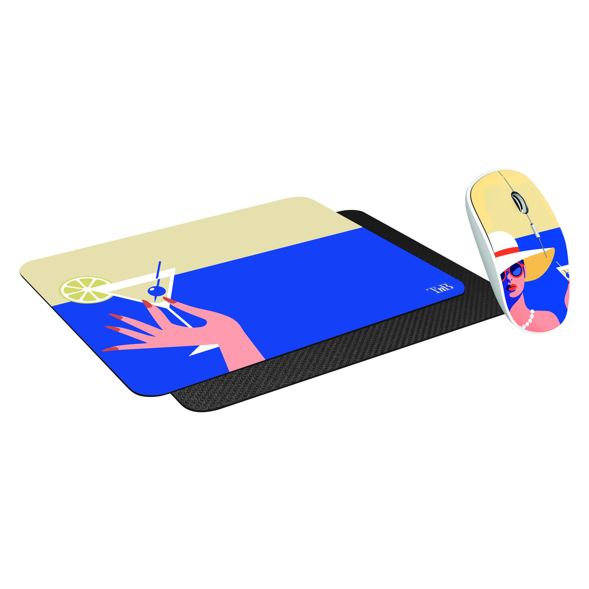 Voir la diapositive 4 : TNB Souris SF - Tapis de souris Cocktail