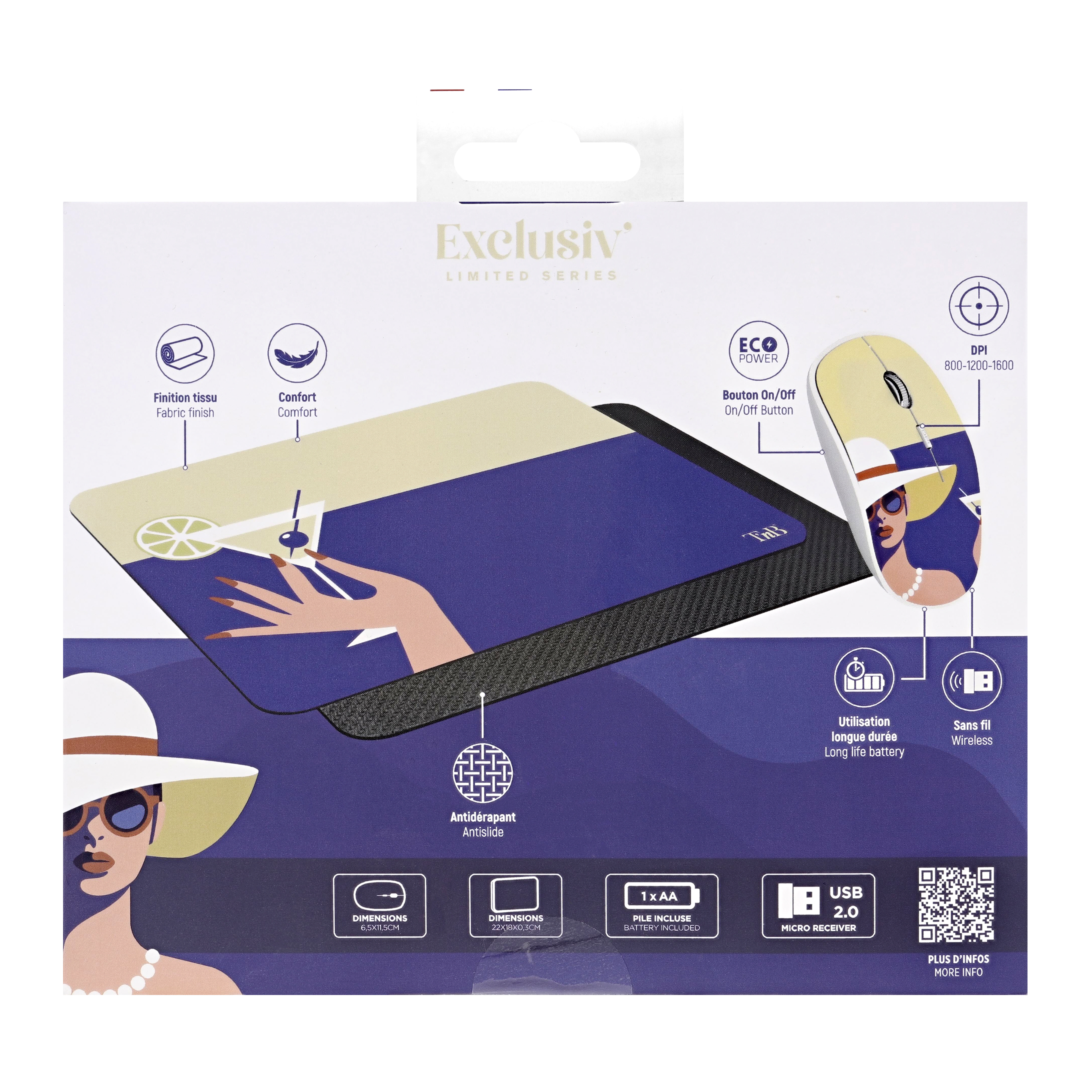 Voir la diapositive 7 : TNB Souris SF - Tapis de souris Cocktail
