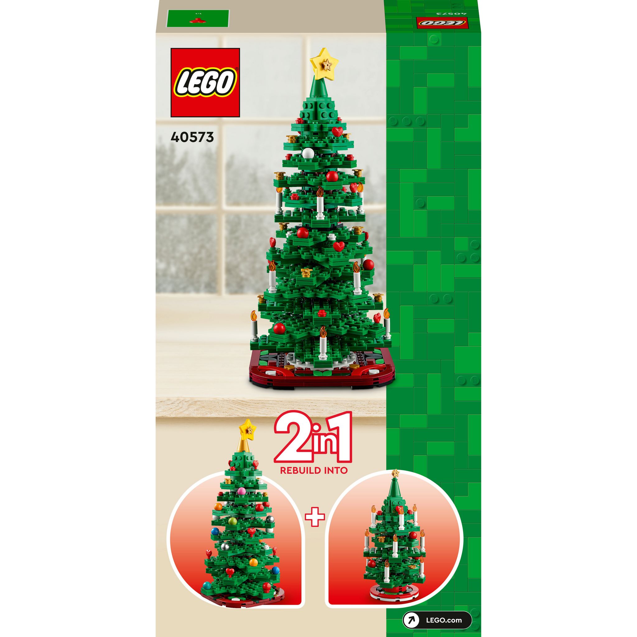 Voir la diapositive 7 : LEGO 40573 - La sapin de Noël, décoration de Noël 