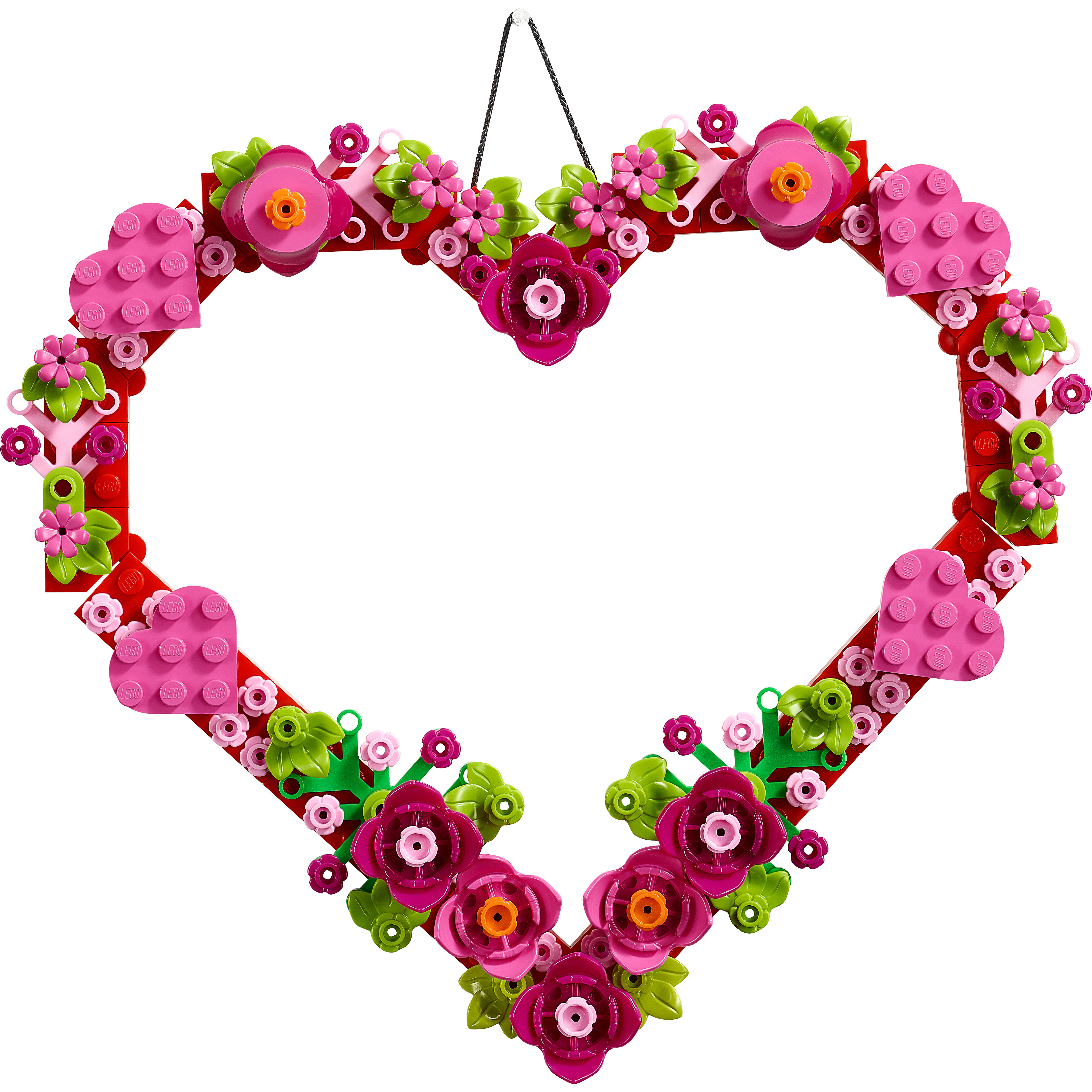 Voir la diapositive 2 : LEGO LEGO 40638 Décoration en Forme de Cœur - Jouet dès 9 ans - Activité Manuelle avec Fleurs