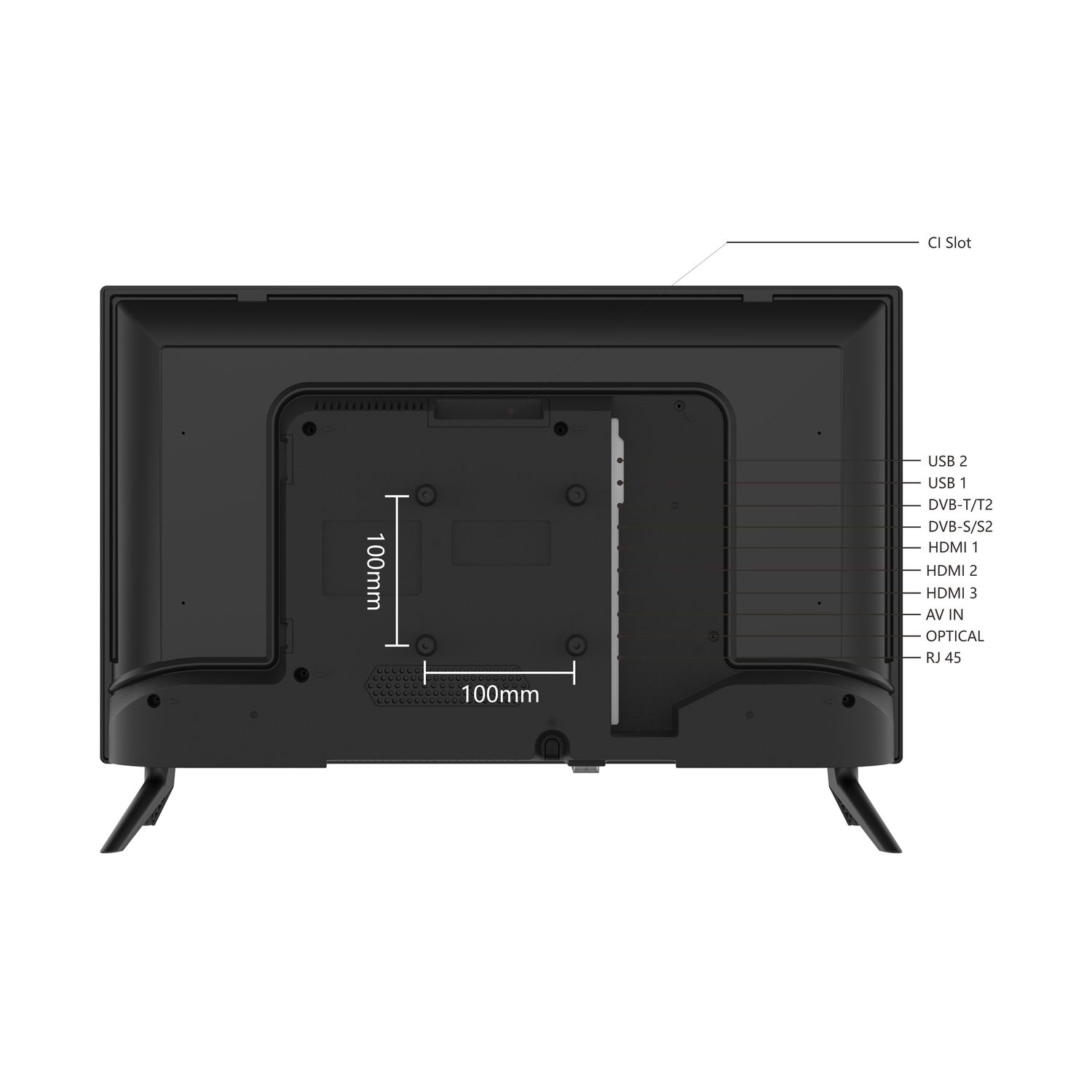 Voir la diapositive 4 : QILIVE TV HD LED Smart TV Q24HS241B