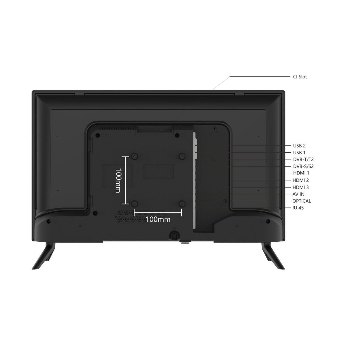 QILIVE TV HD LED Smart TV Q24HS241B