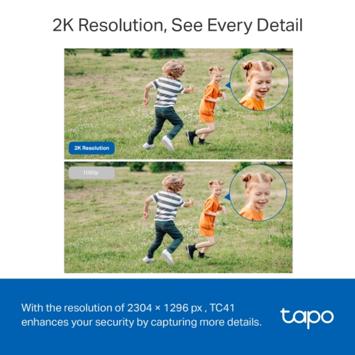 Voir la diapositive 4 : TP-LINK Caméra de surveillance TAPO TC41 - Blanc