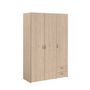 Voir la diapositive 3 : Armoire 3 portes 2 tiroirs L120cm DAISY