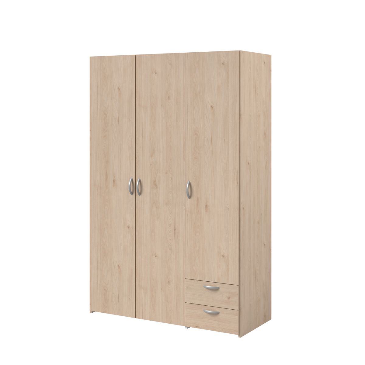 Armoire 3 portes 2 tiroirs L120cm DAISY