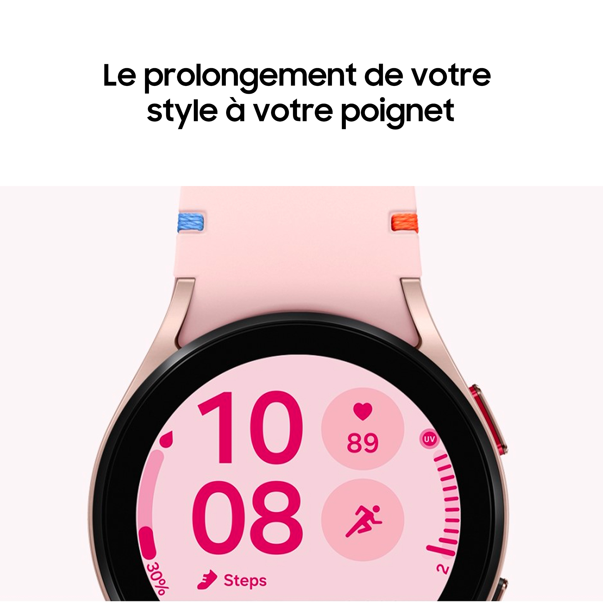 Voir la diapositive 2 : SAMSUNG Montre connectée Watch FE - Noir