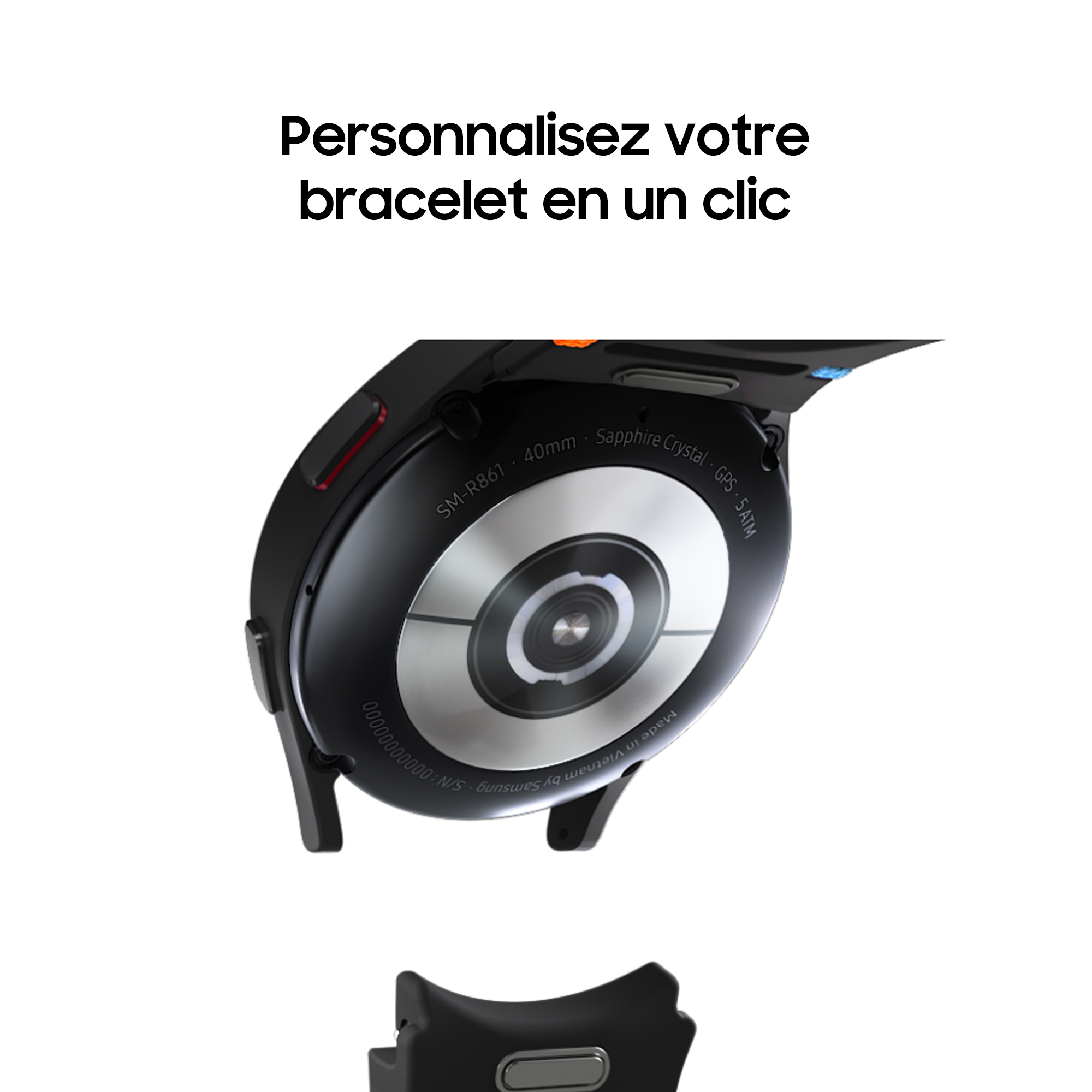 Voir la diapositive 3 : SAMSUNG Montre connectée Watch FE - Noir
