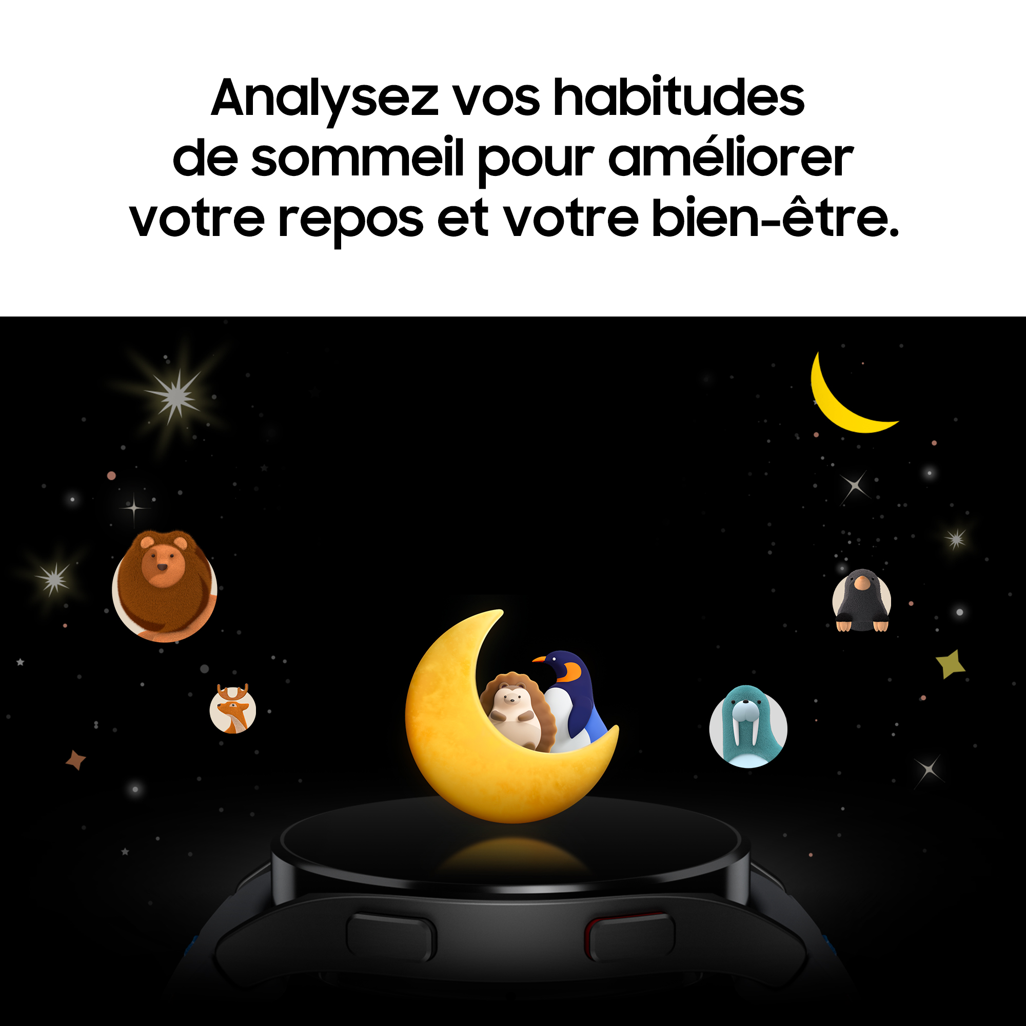Voir la diapositive 9 : SAMSUNG Montre connectée Watch FE - Noir