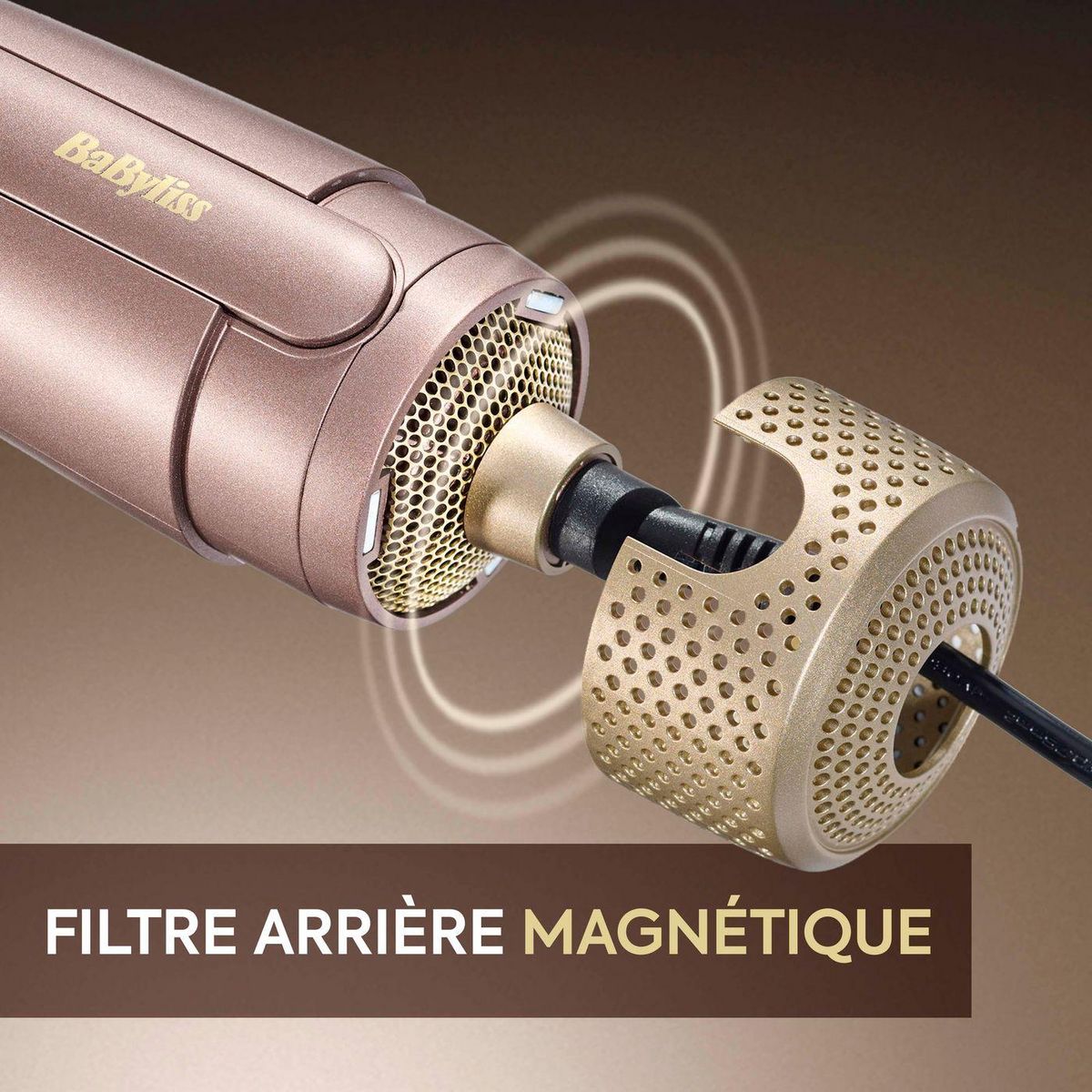 BABYLISS Brosse soufflante Air Volume AS95E - Rose gold