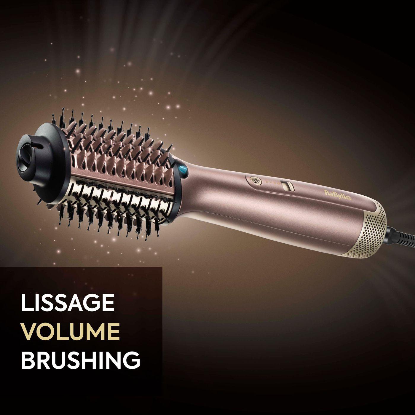 Voir la diapositive 3 : BABYLISS Brosse soufflante Air Volume AS95E - Rose gold