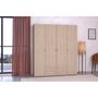Voir la diapositive 2 : Armoire 4 portes 2 tiroirs L160cm DAISY