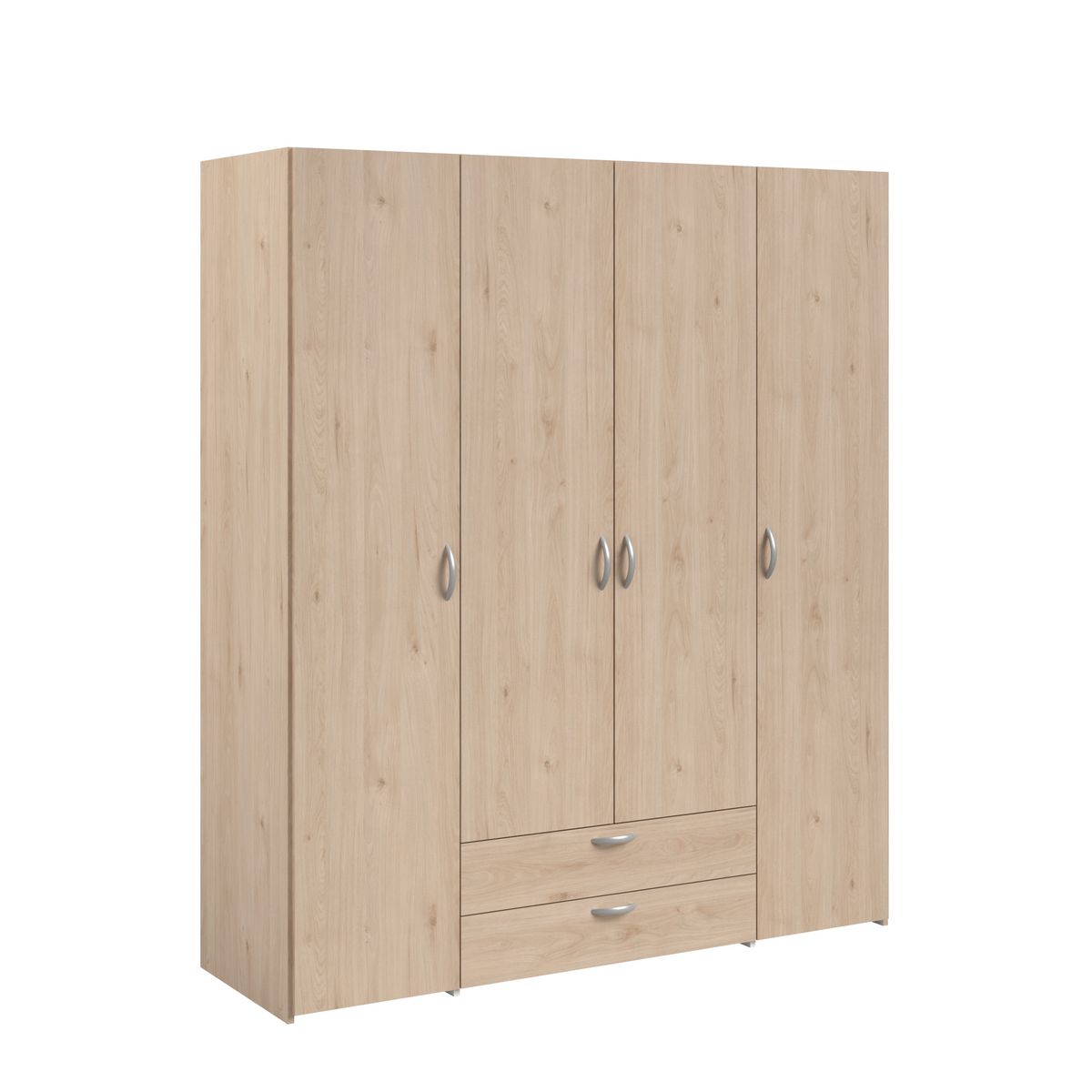 Armoire 4 portes 2 tiroirs L160cm DAISY