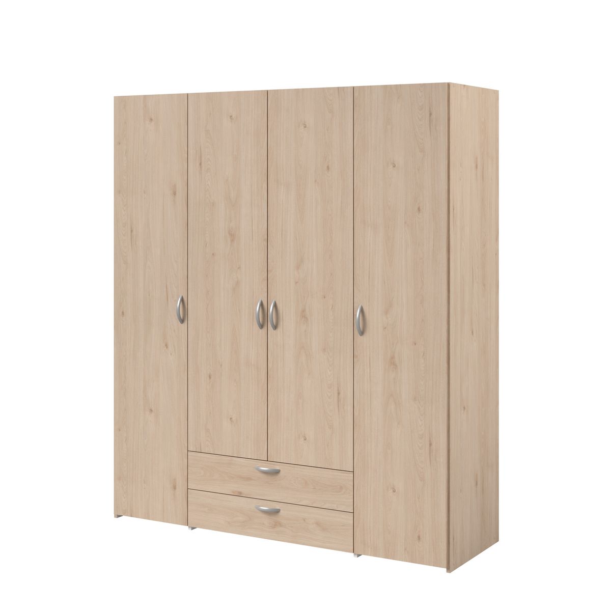 Armoire 4 portes 2 tiroirs L160cm DAISY